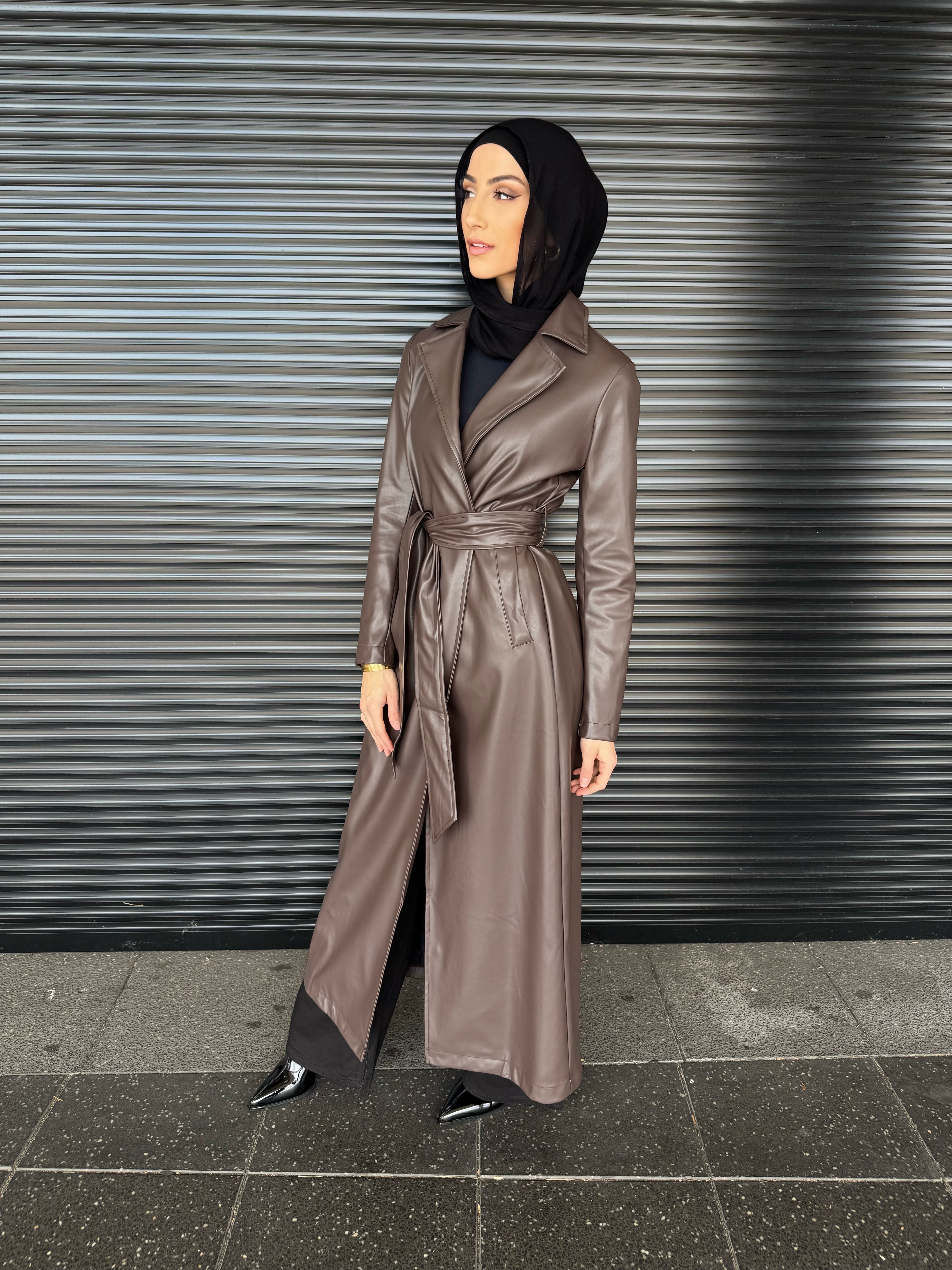 Leather long Coat