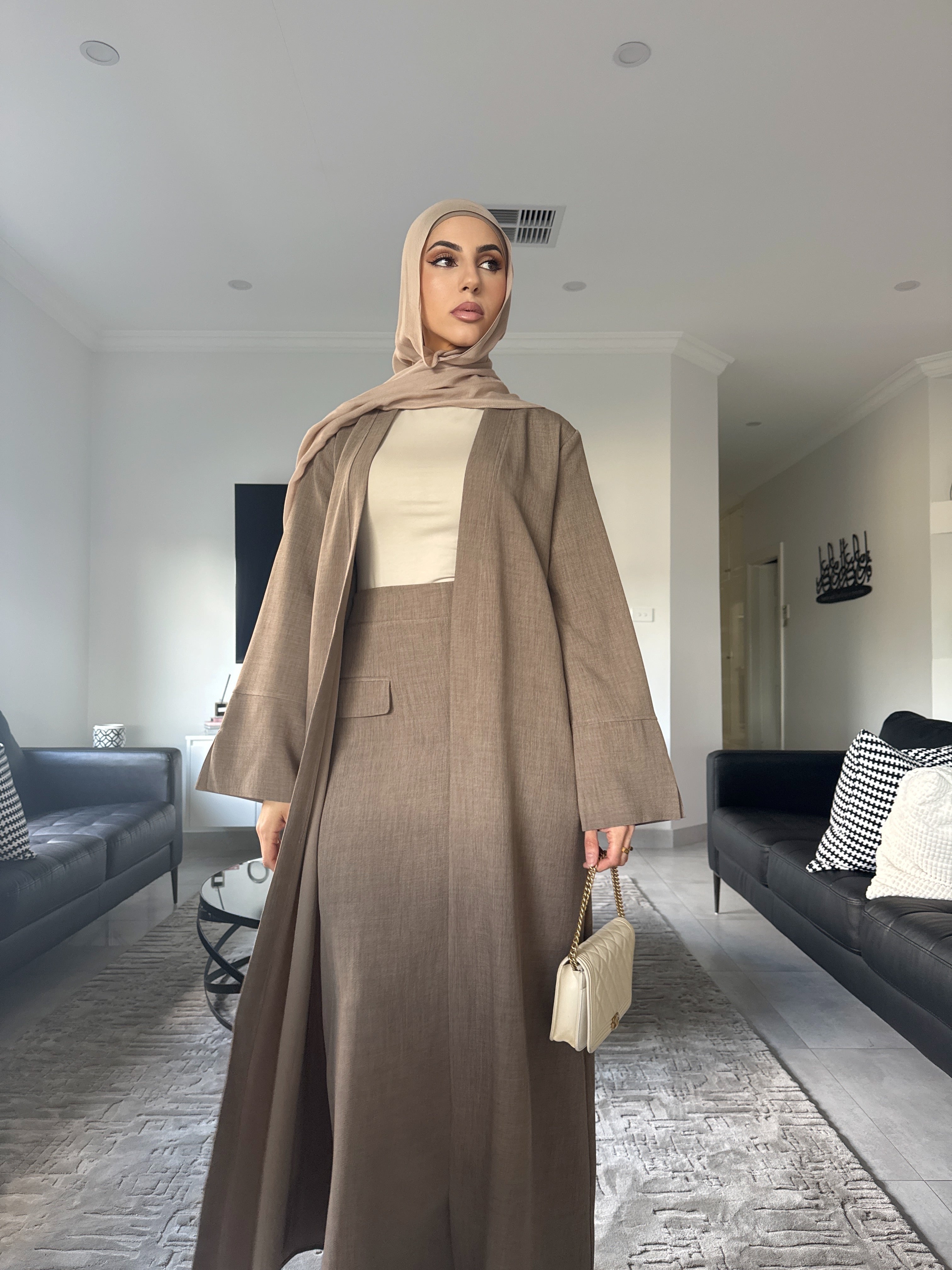 Tasmia Cape and Skirt set