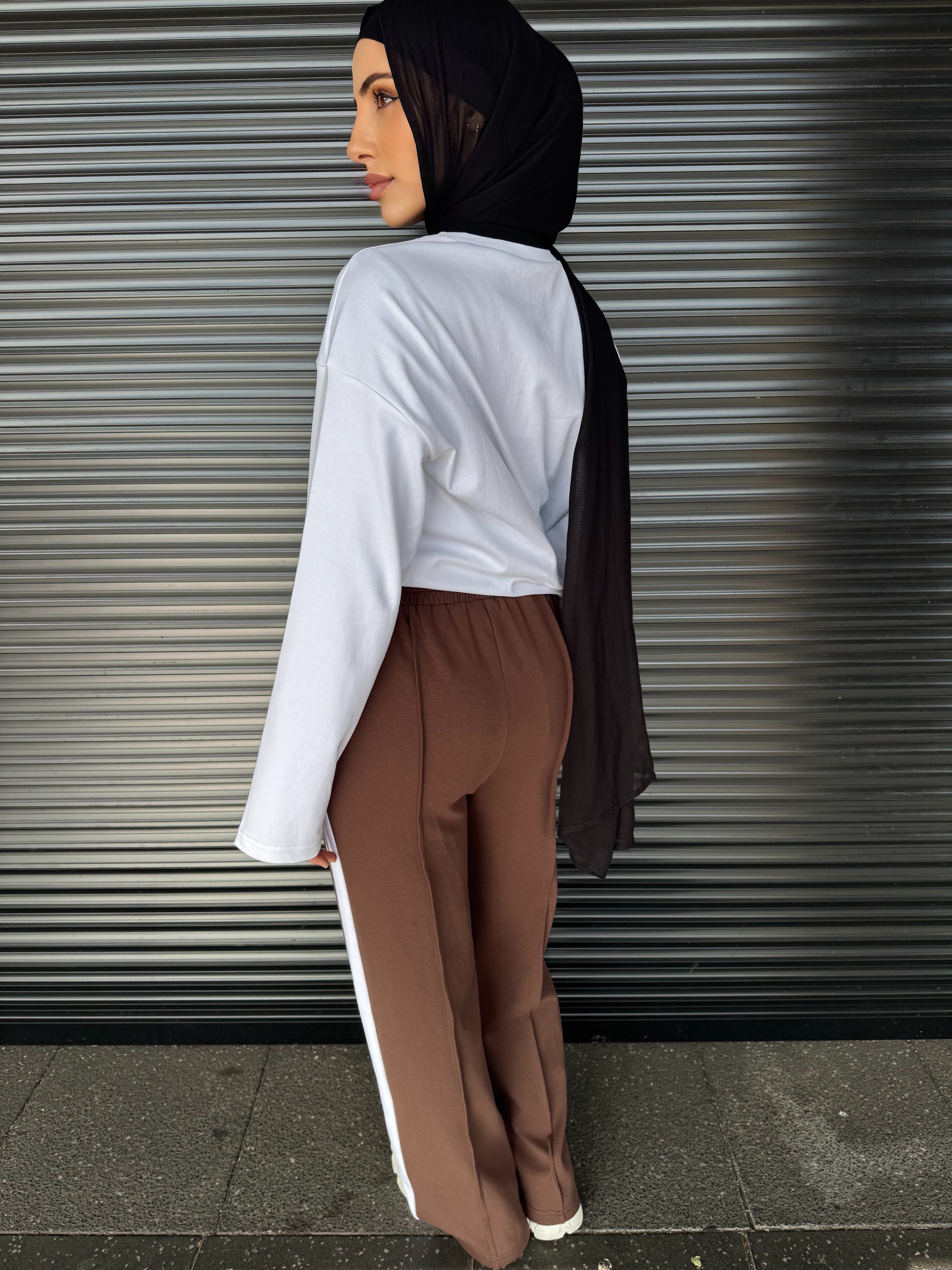 Sport Panelled Wide Leg Pants