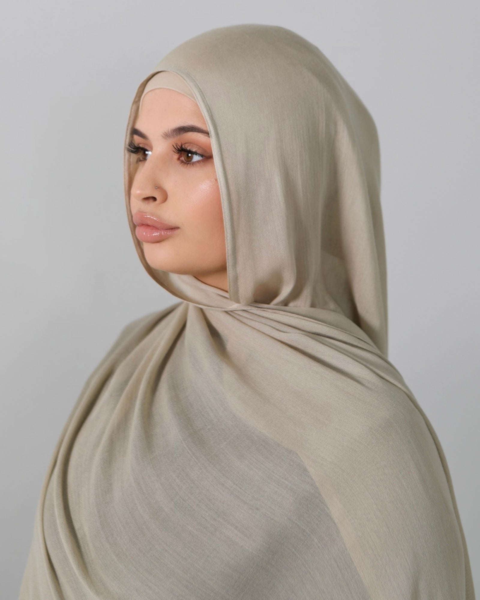 Hage Hijab Collection Beige #4