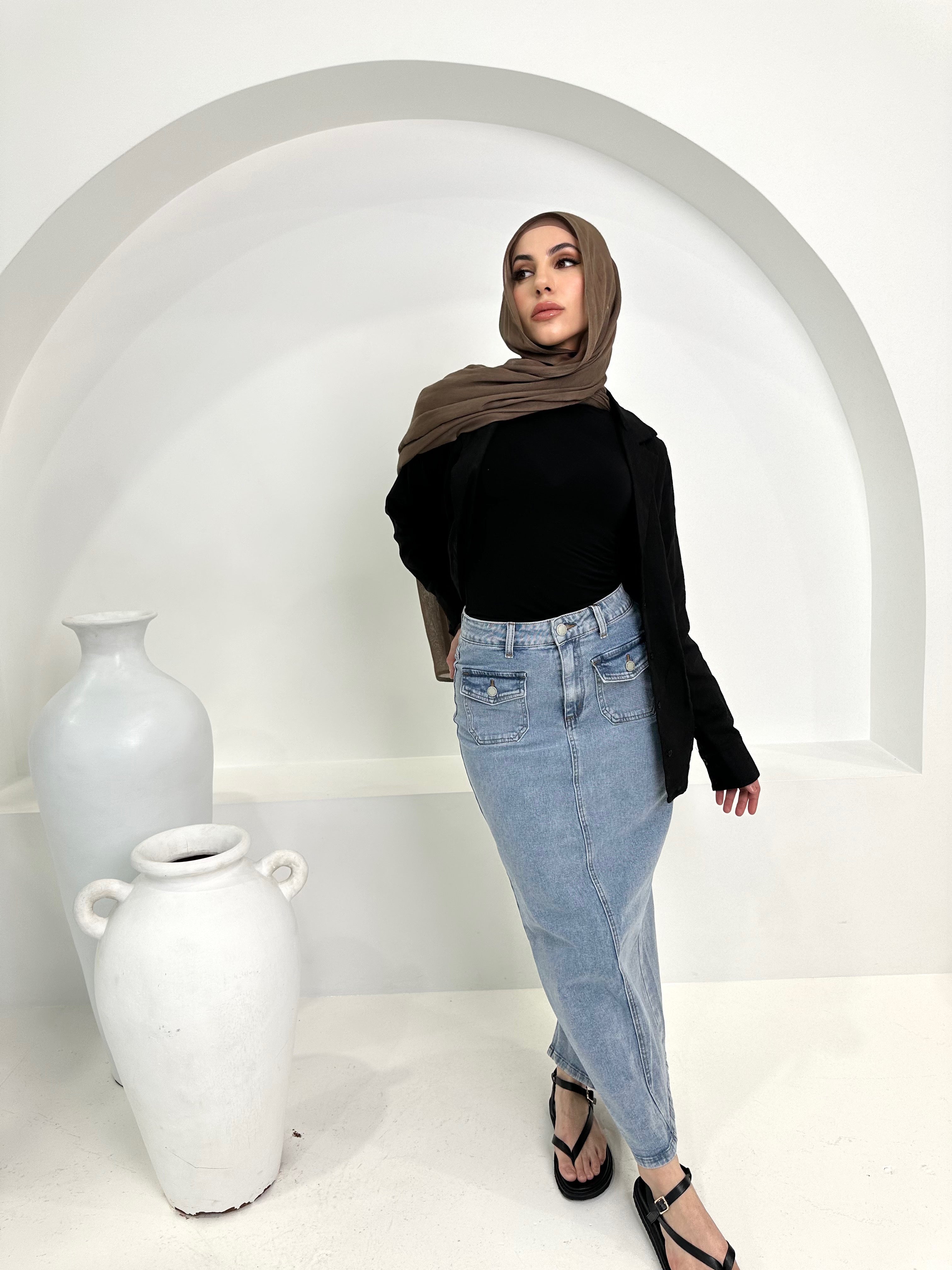 Faten Denim Skirt