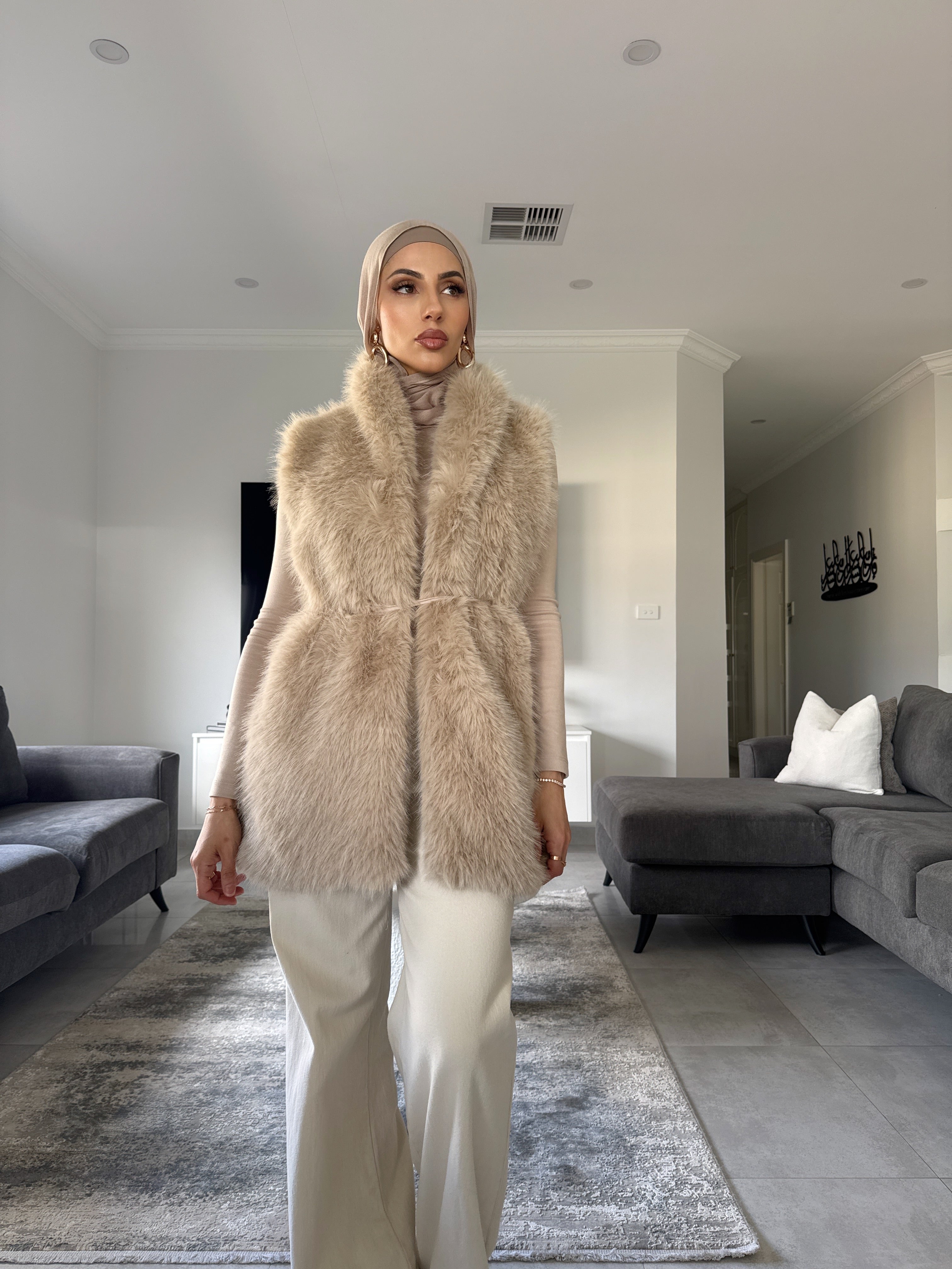 Bella Faux Fur Vest