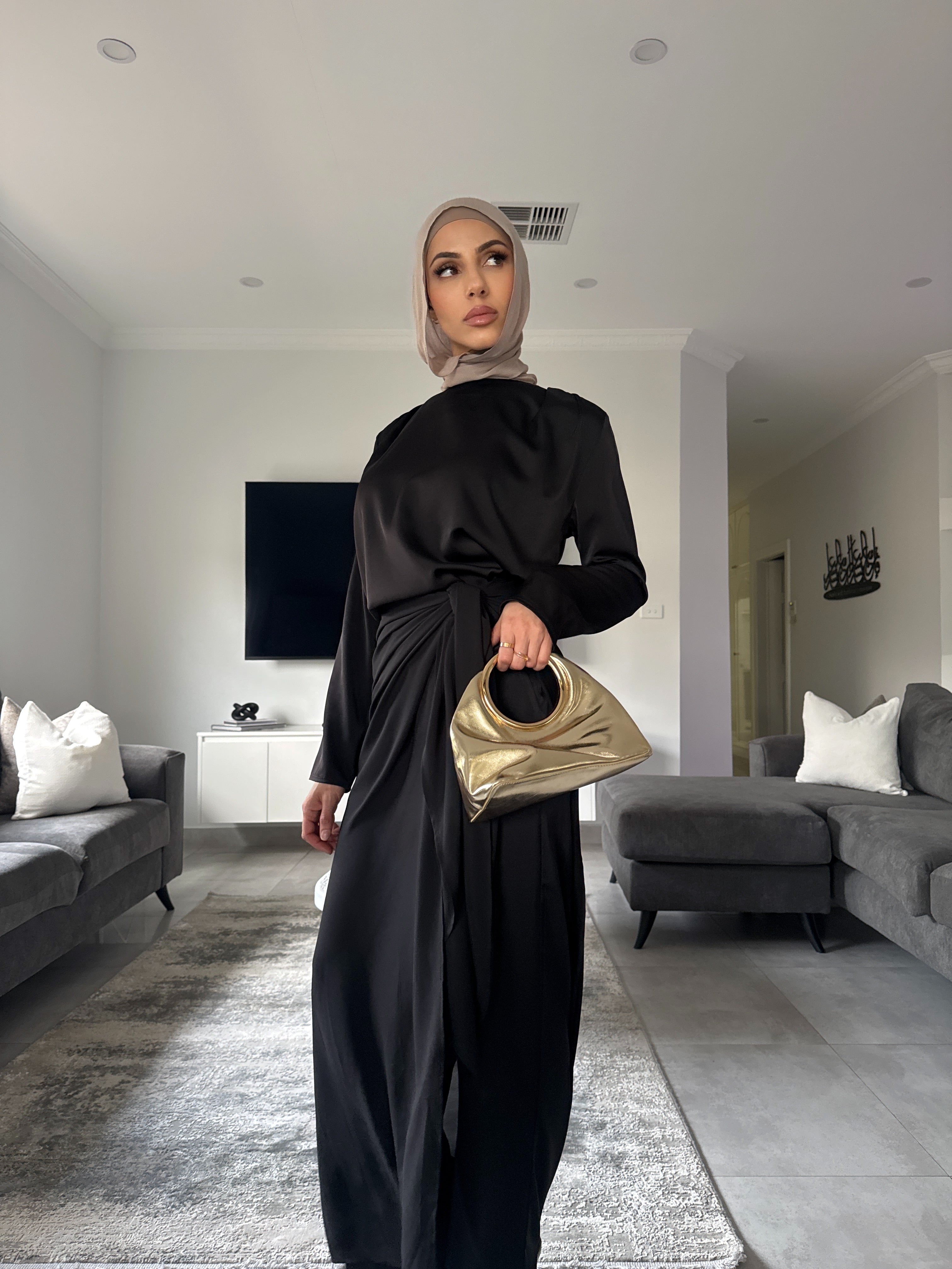 Sakina 3 piece satin set