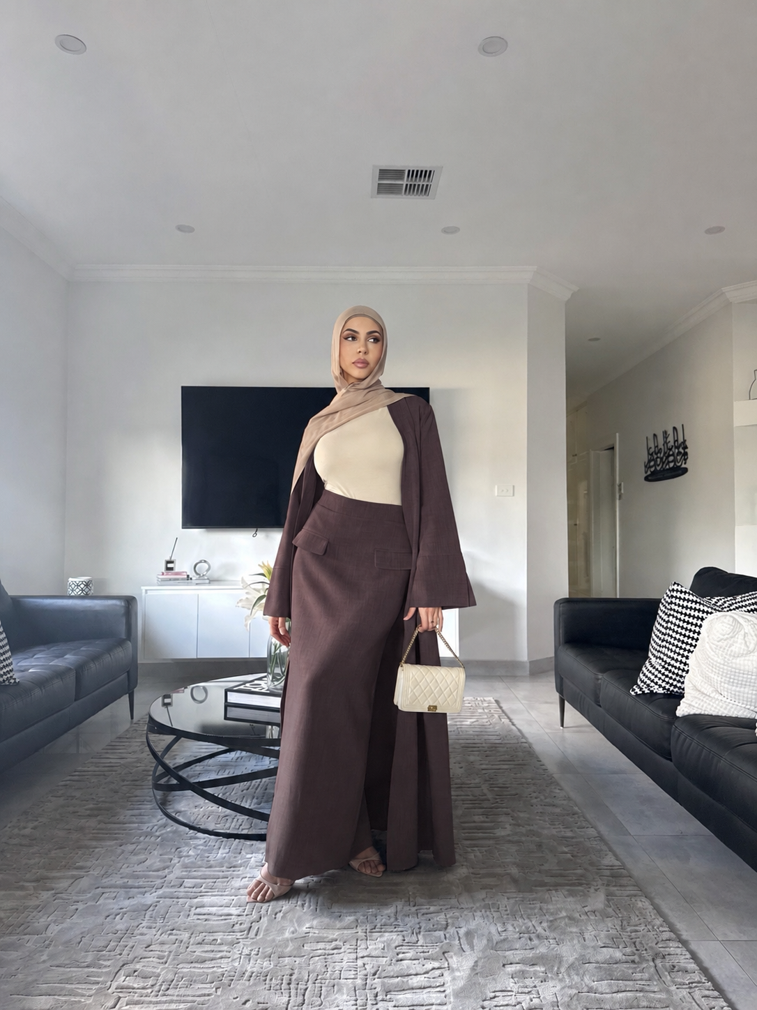 Tasmia Cape and Skirt set