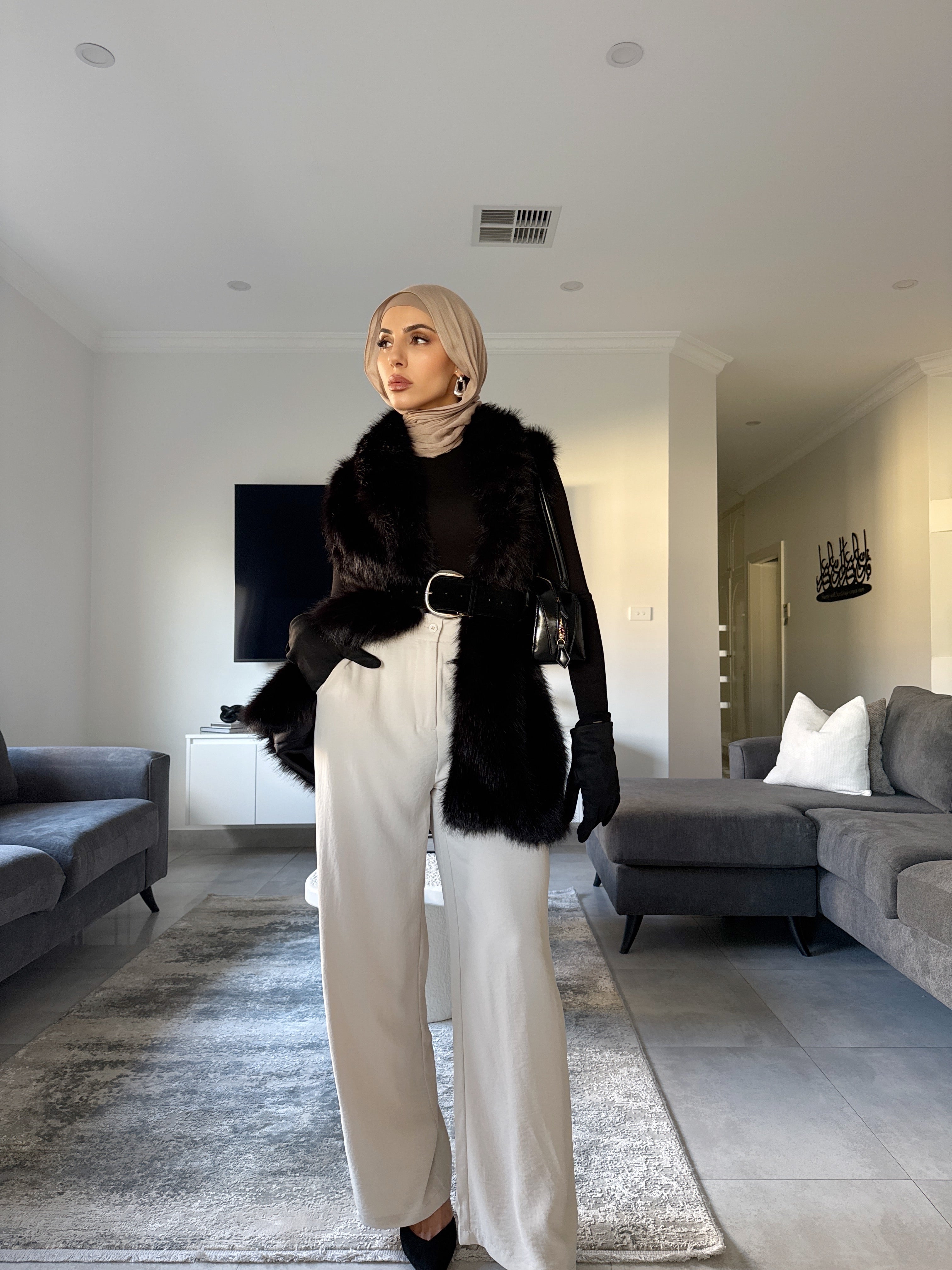 Bella Faux Fur Vest