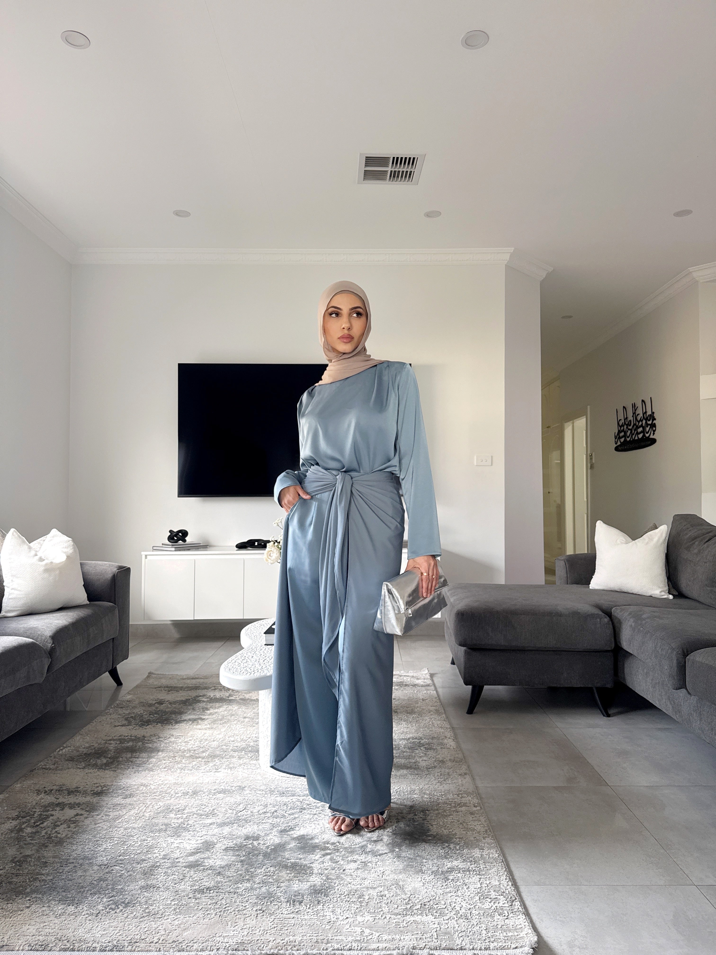 Sakina 3 piece satin set