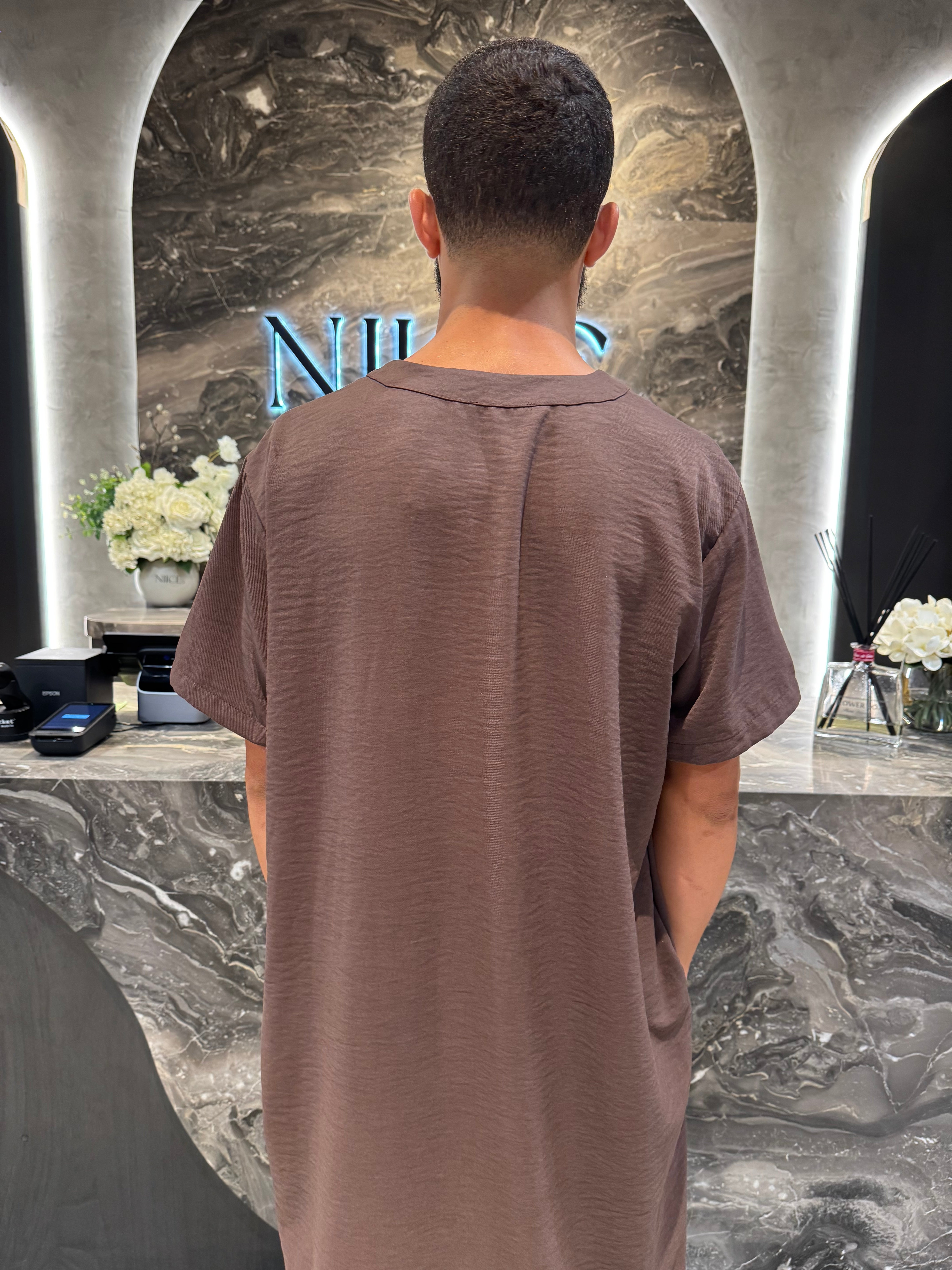 Men's Short Sleeve Abaya