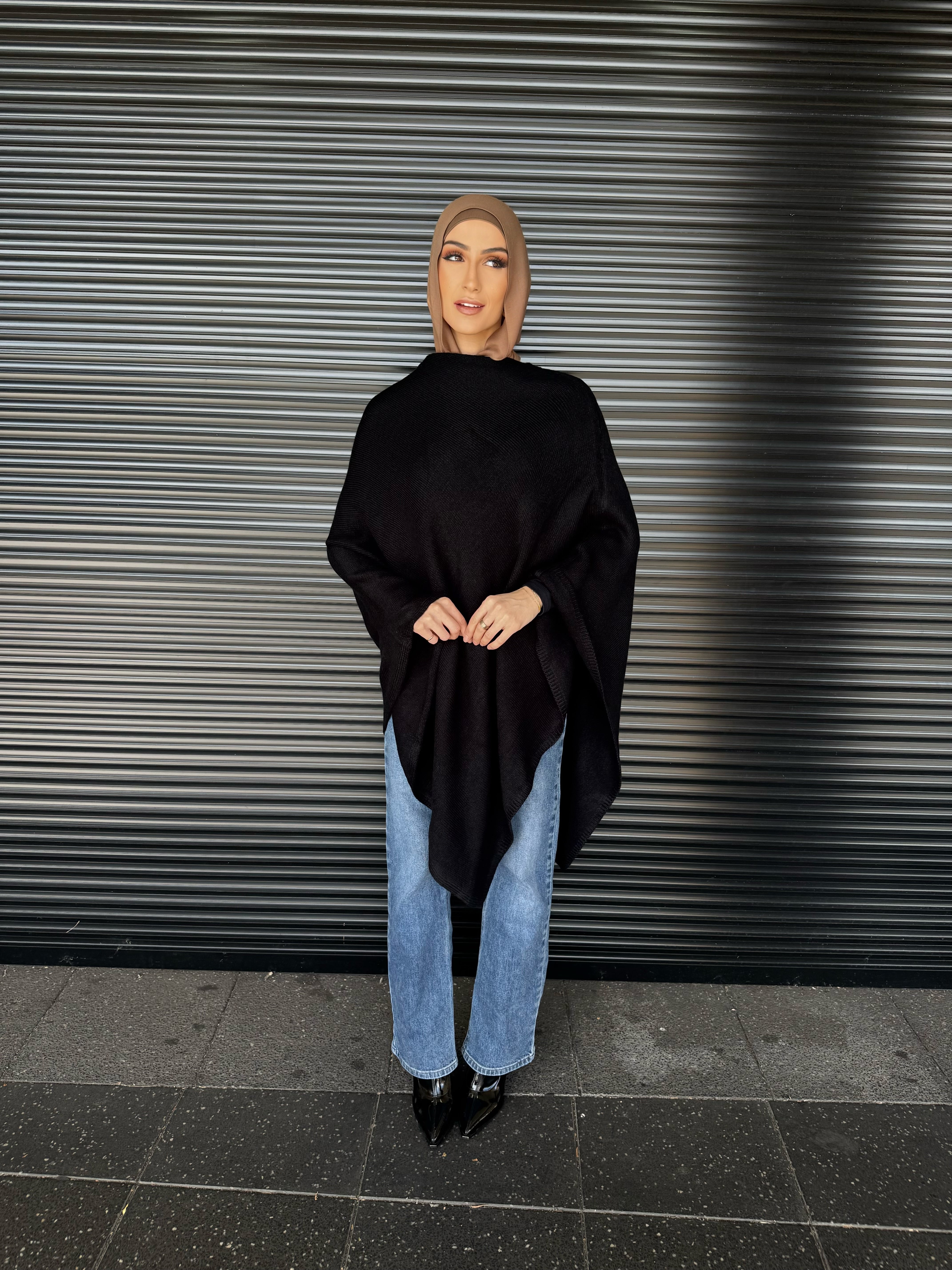 Paz Knit Poncho