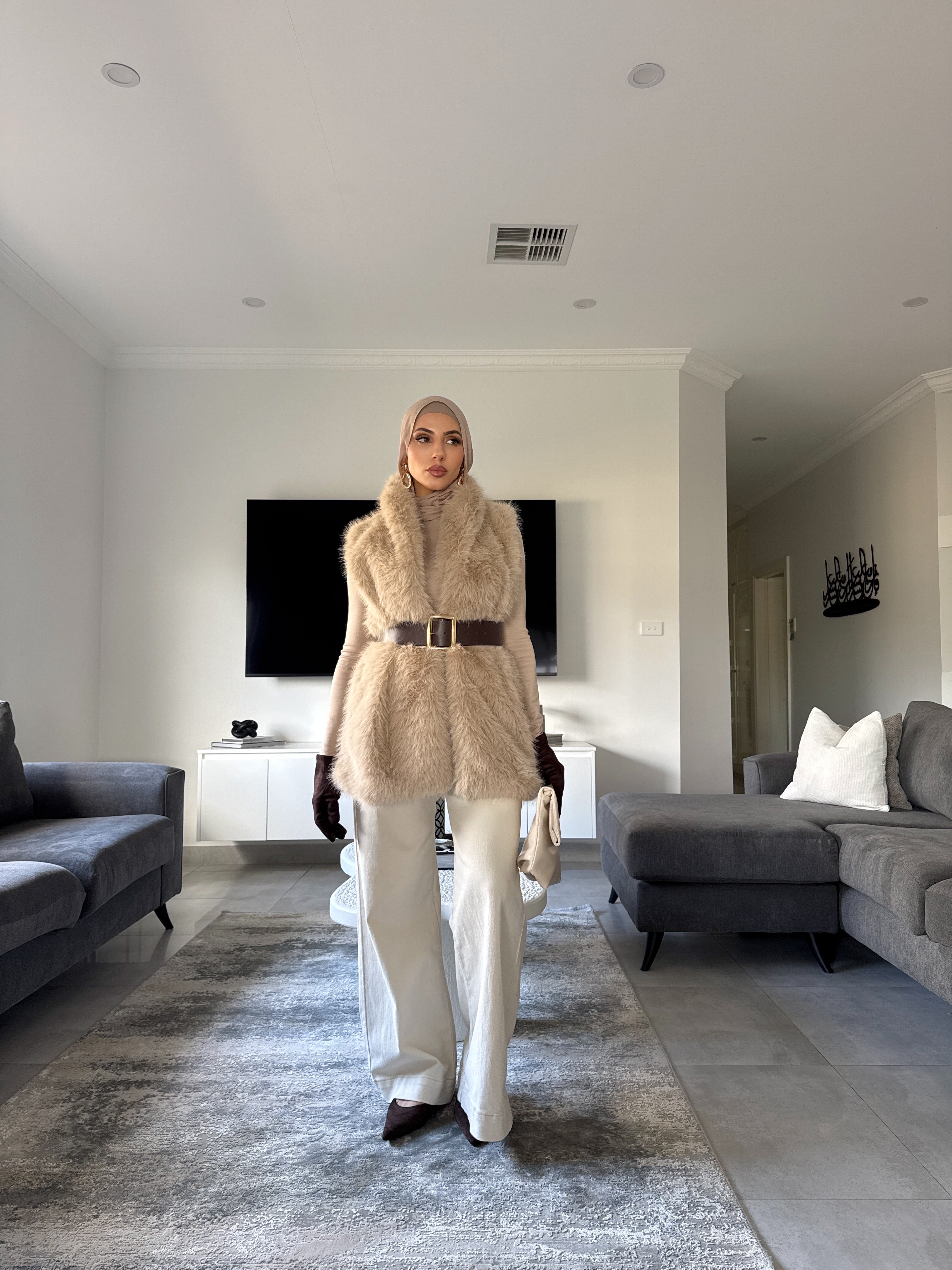 Bella Faux Fur Vest