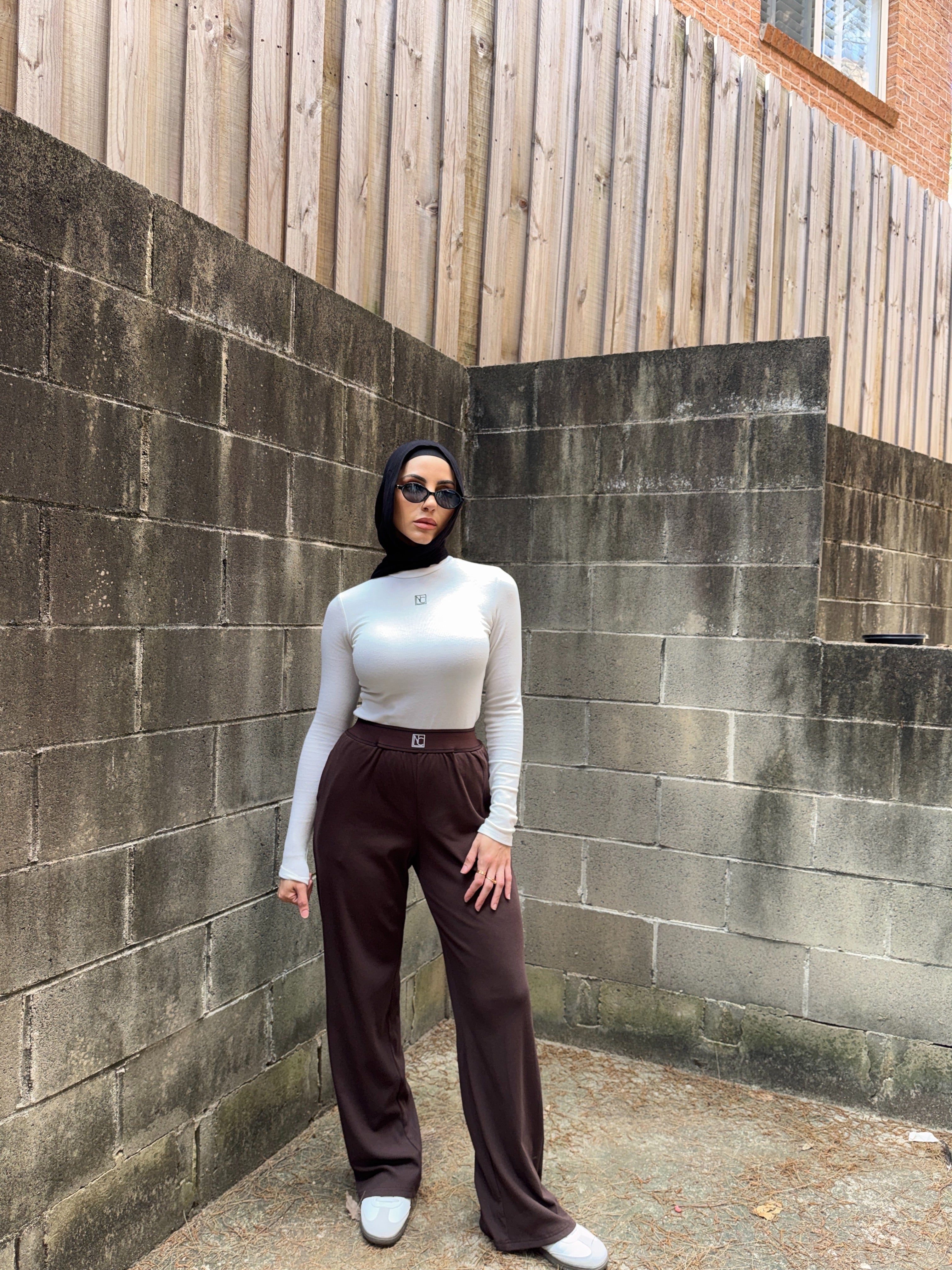 NIICE logo ribbed jersey pants