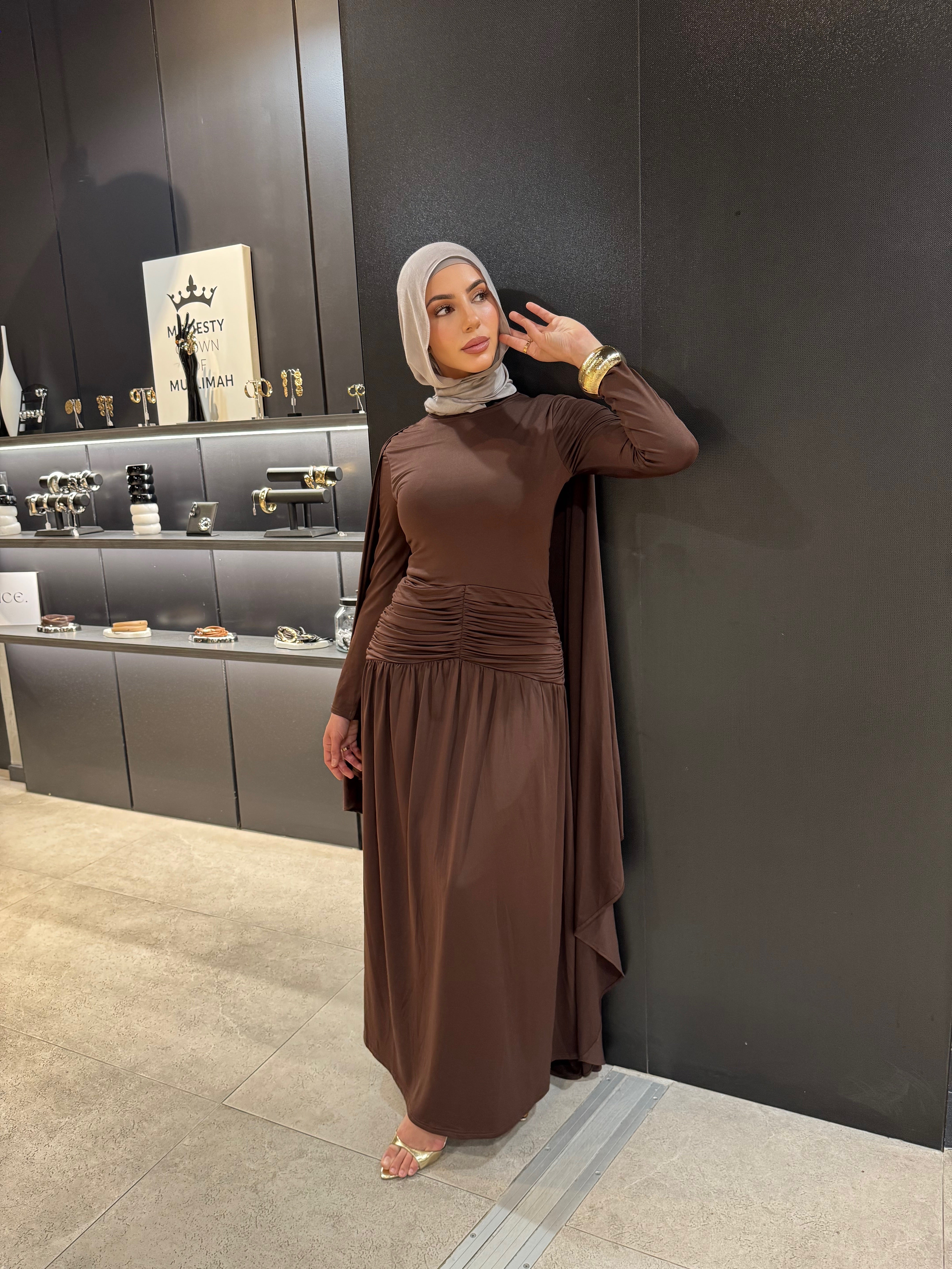 Elena cape dress