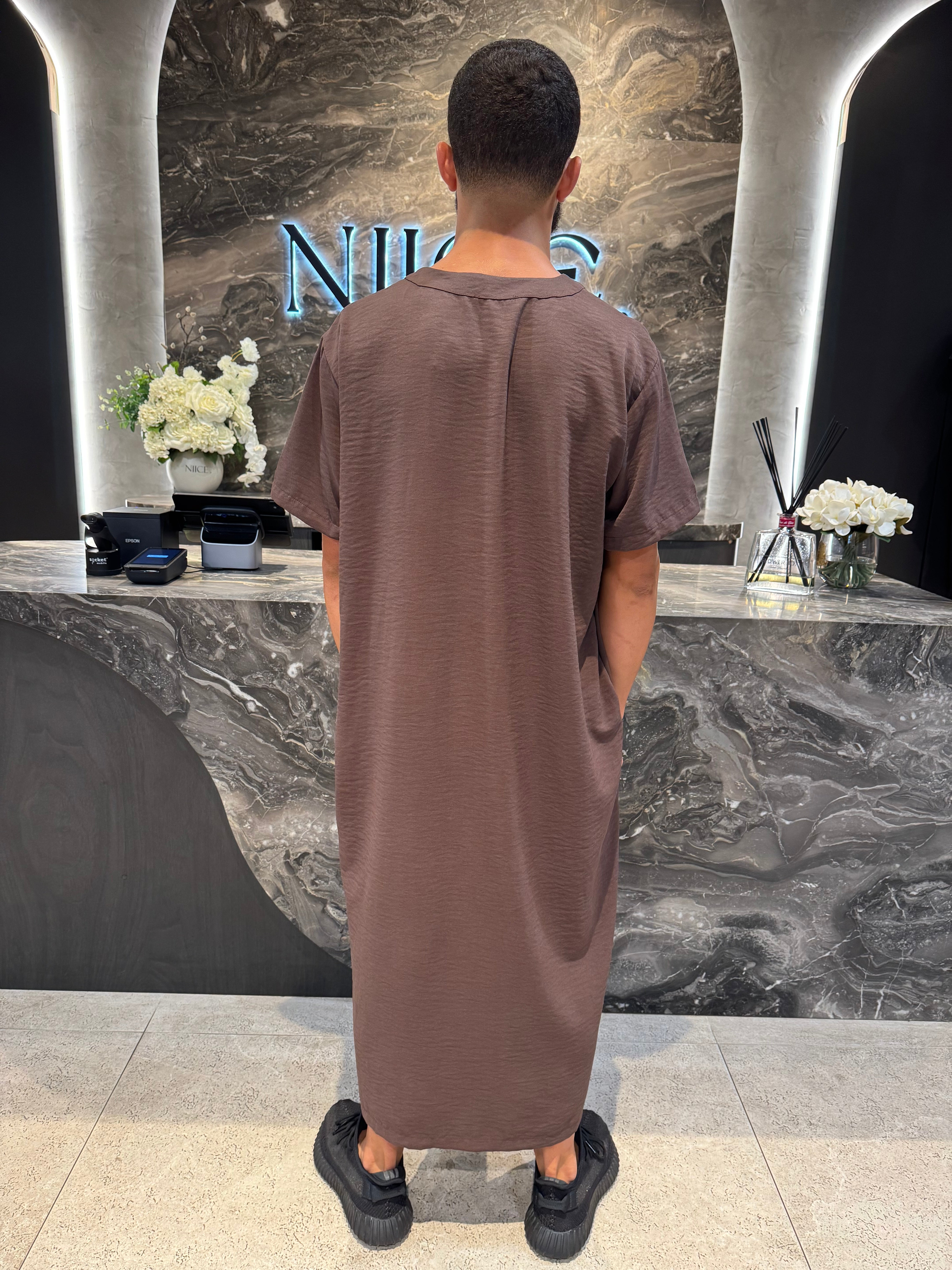 Men's Short Sleeve Abaya