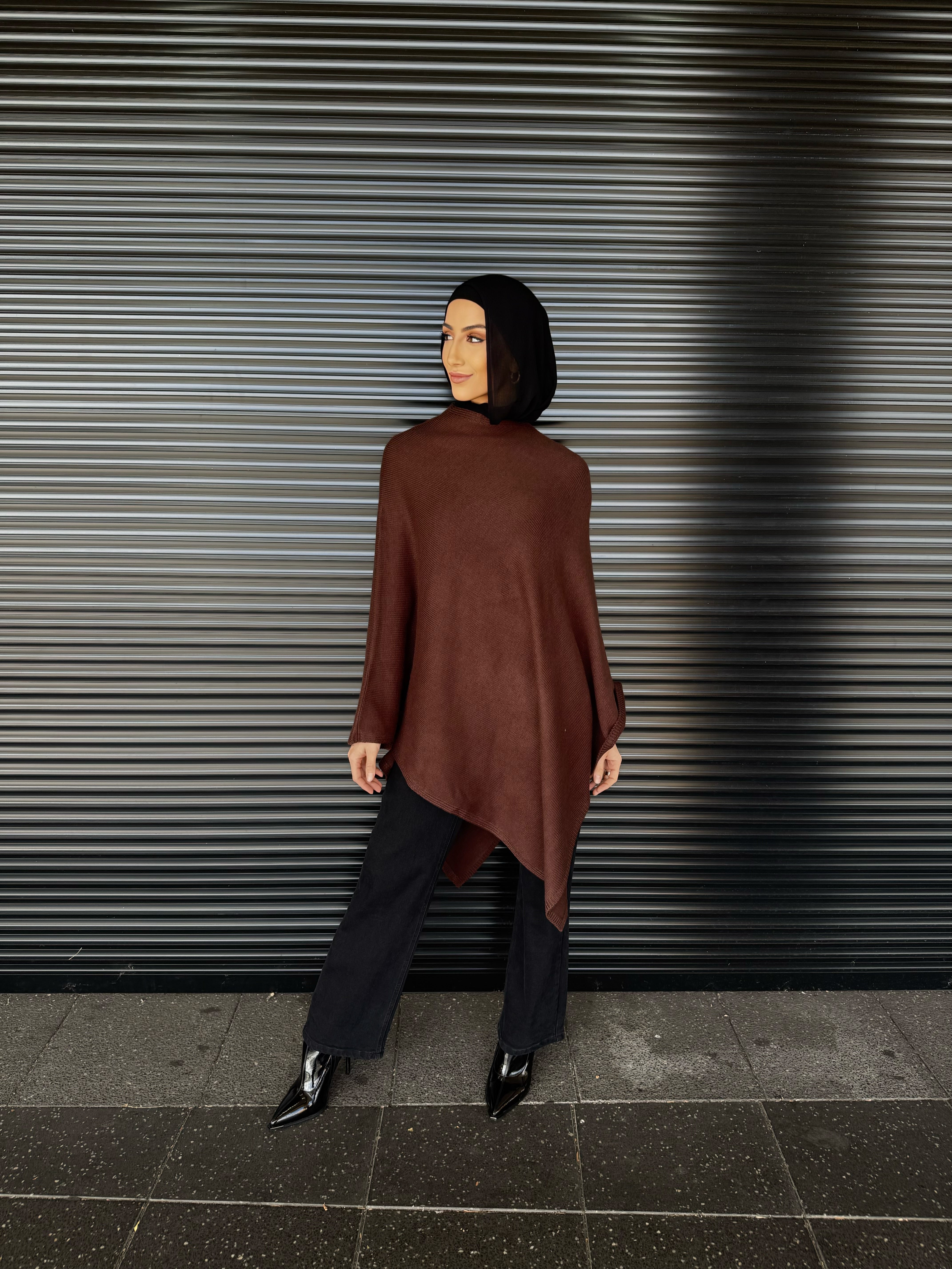 Paz Knit Poncho