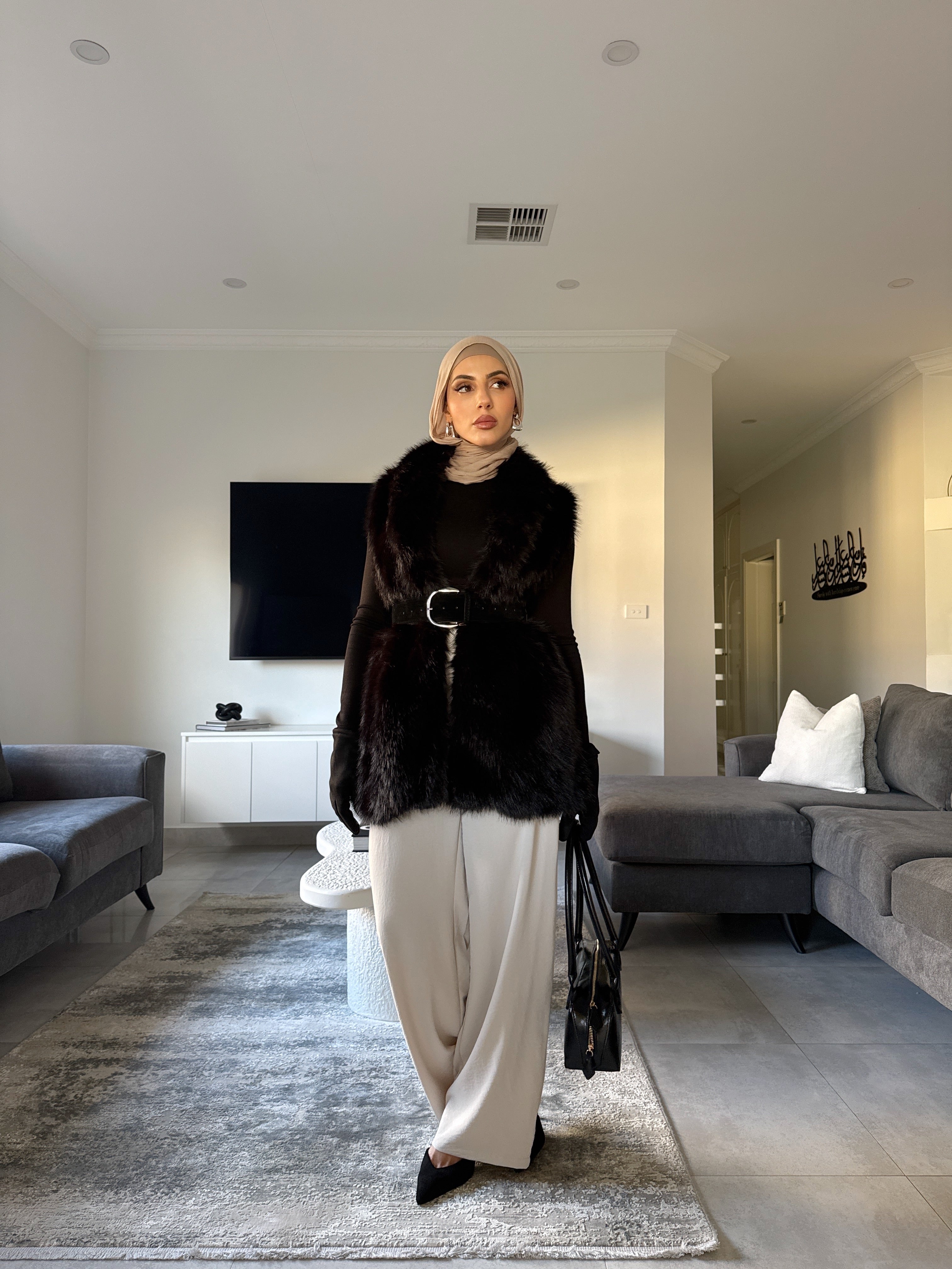 Bella Faux Fur Vest