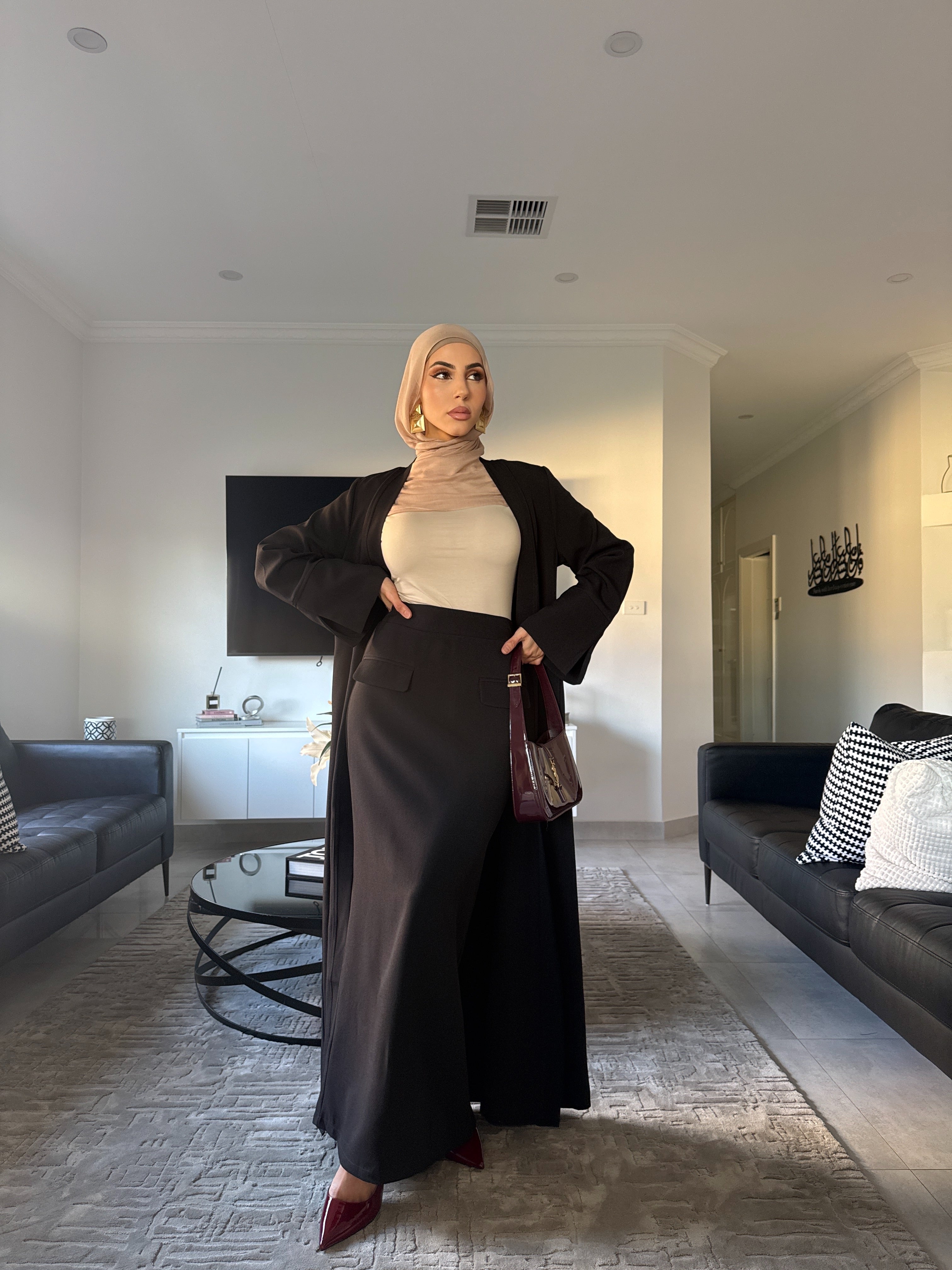 Tasmia Cape and Skirt set