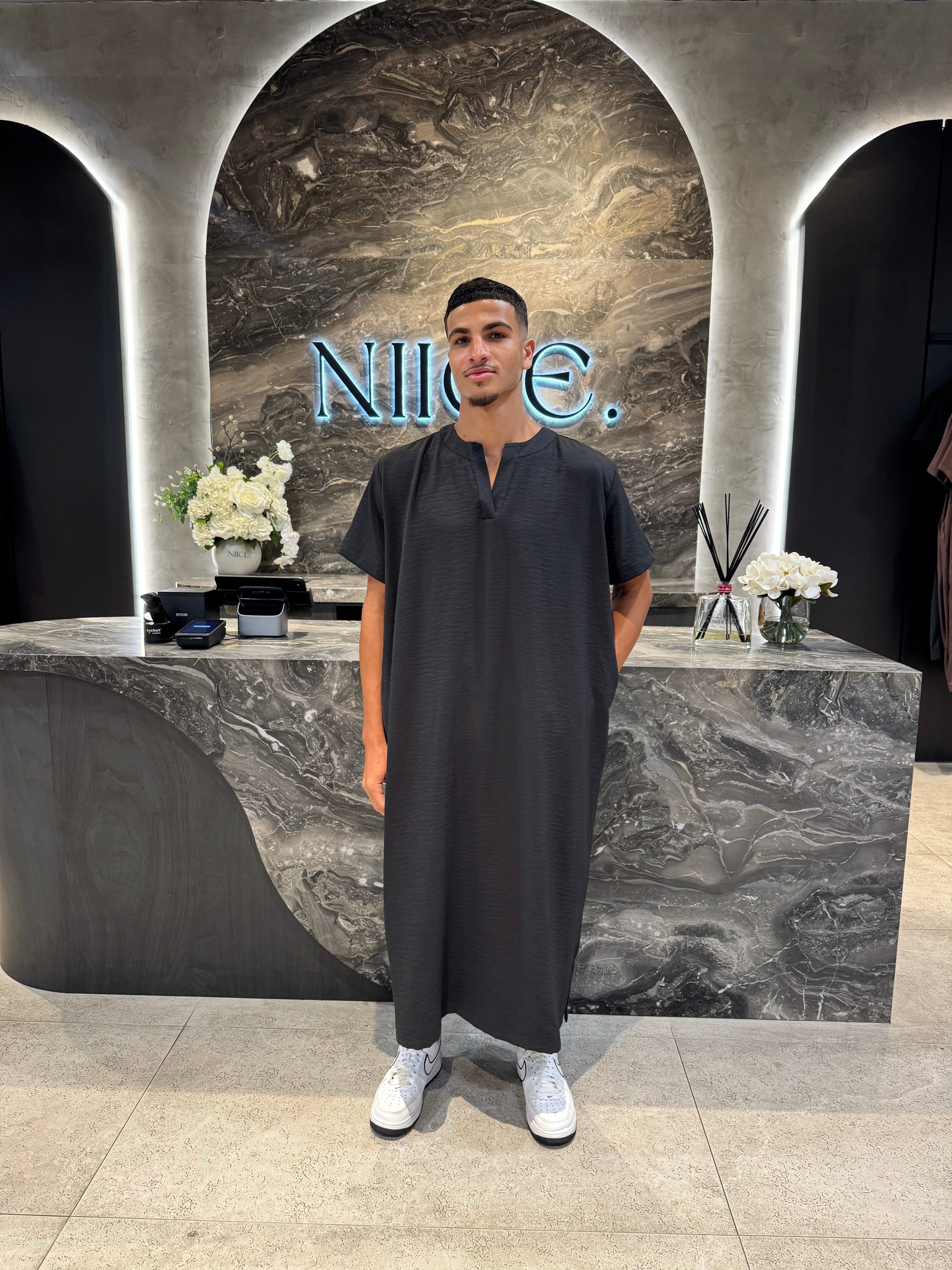 Men's Short Sleeve Abaya