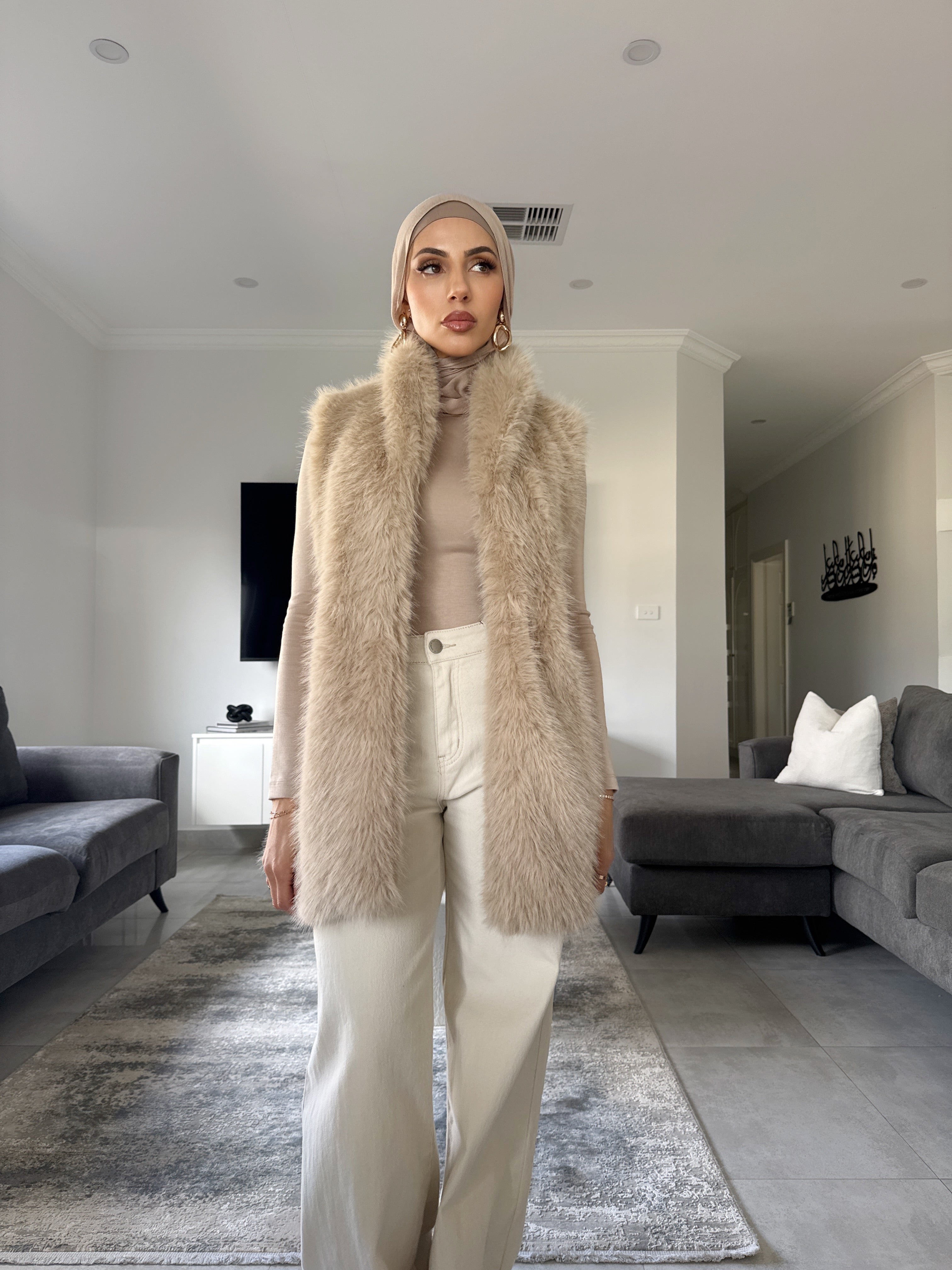 Bella Faux Fur Vest