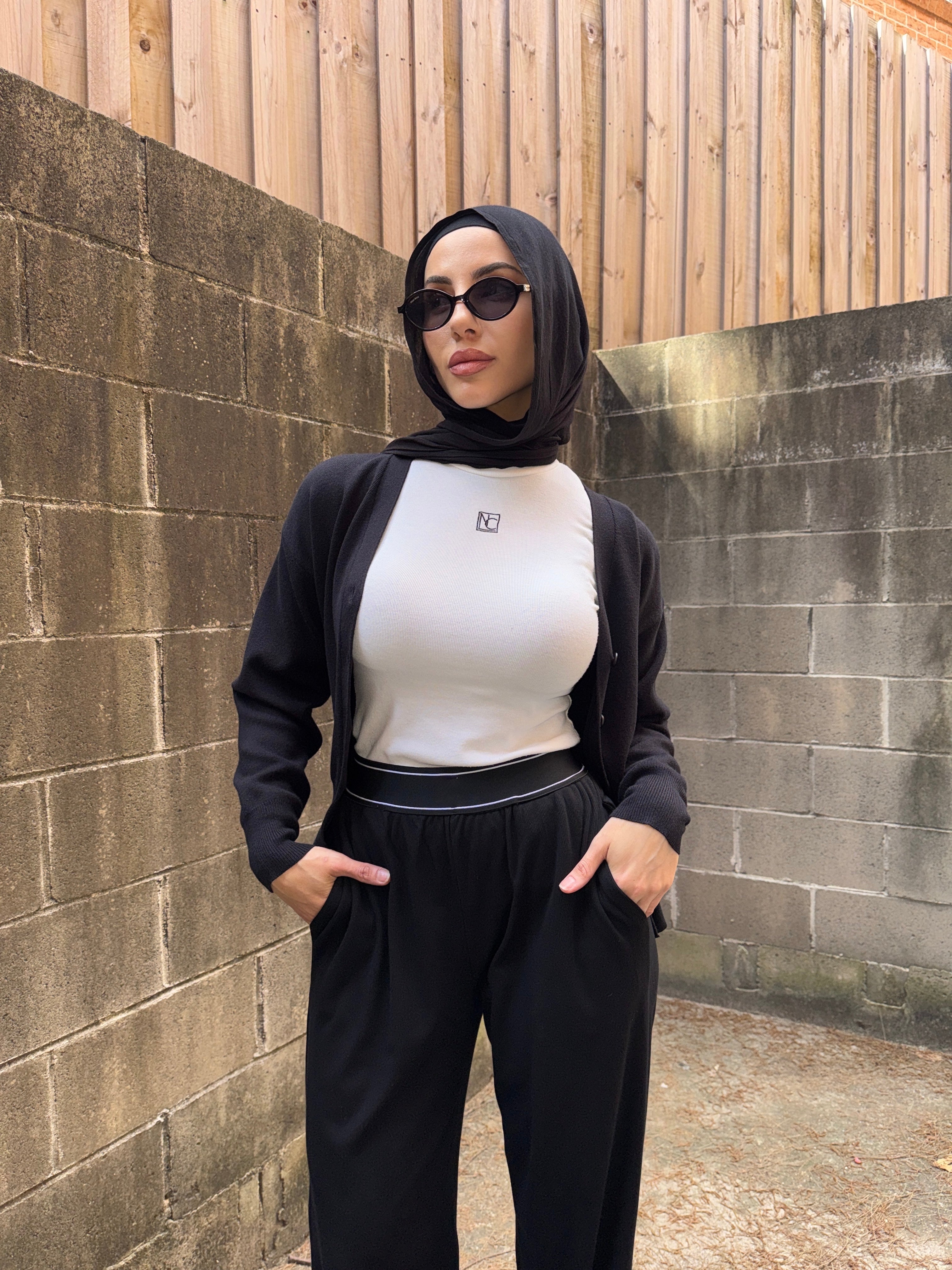 Ribbed Jersey Pants