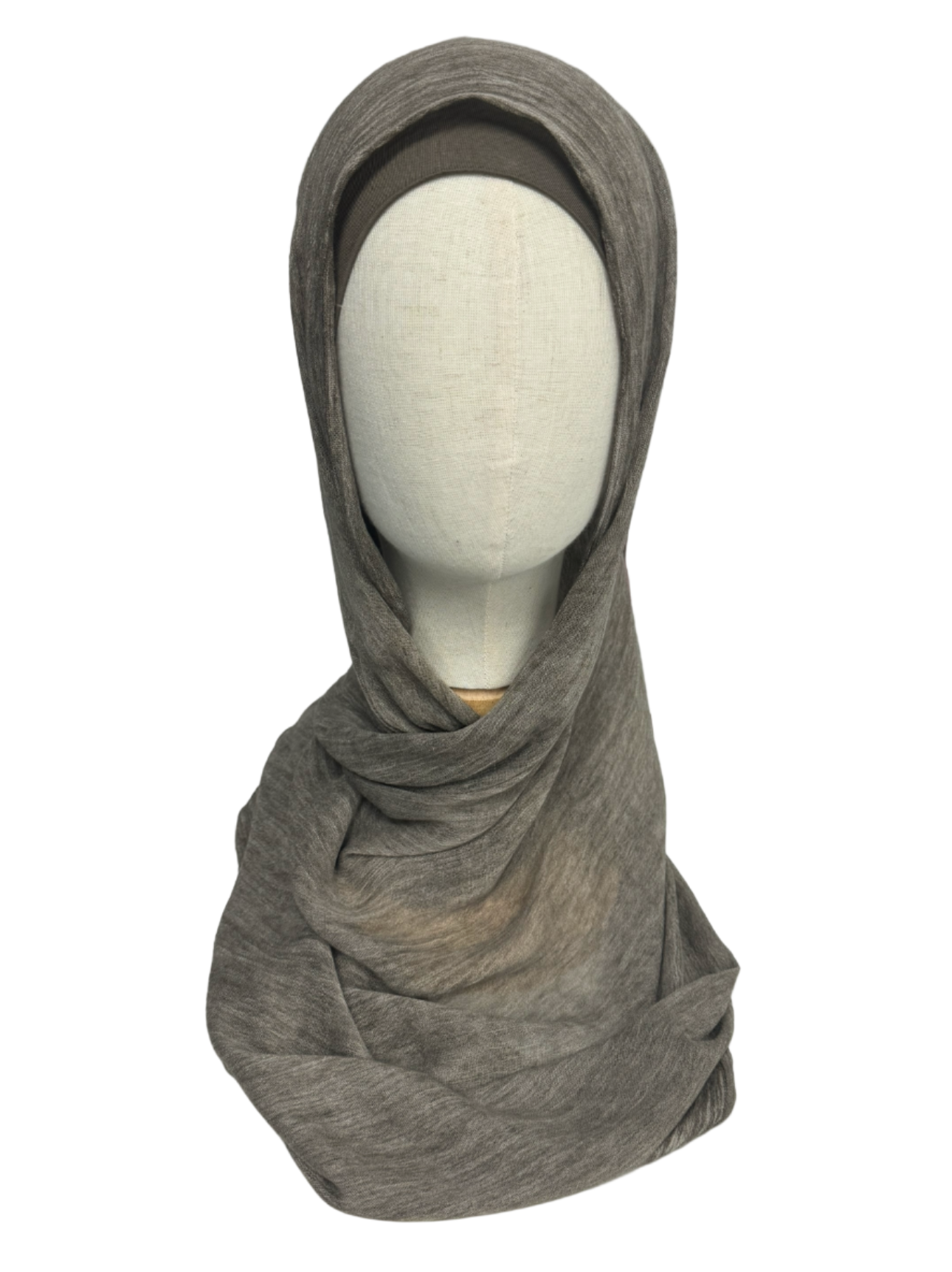 Crinkled hijab # 86 light taupe