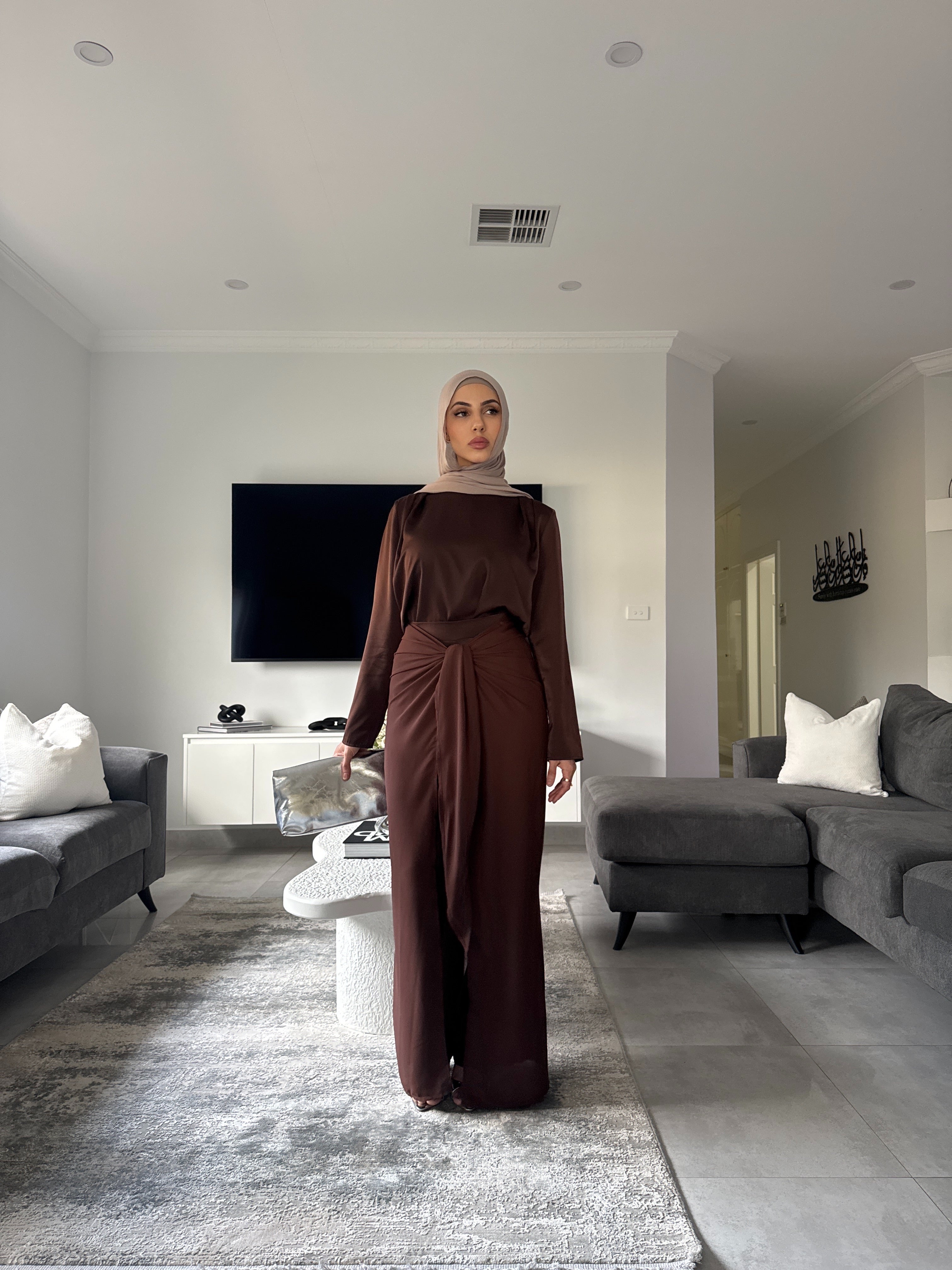 Sakina 3 piece satin set