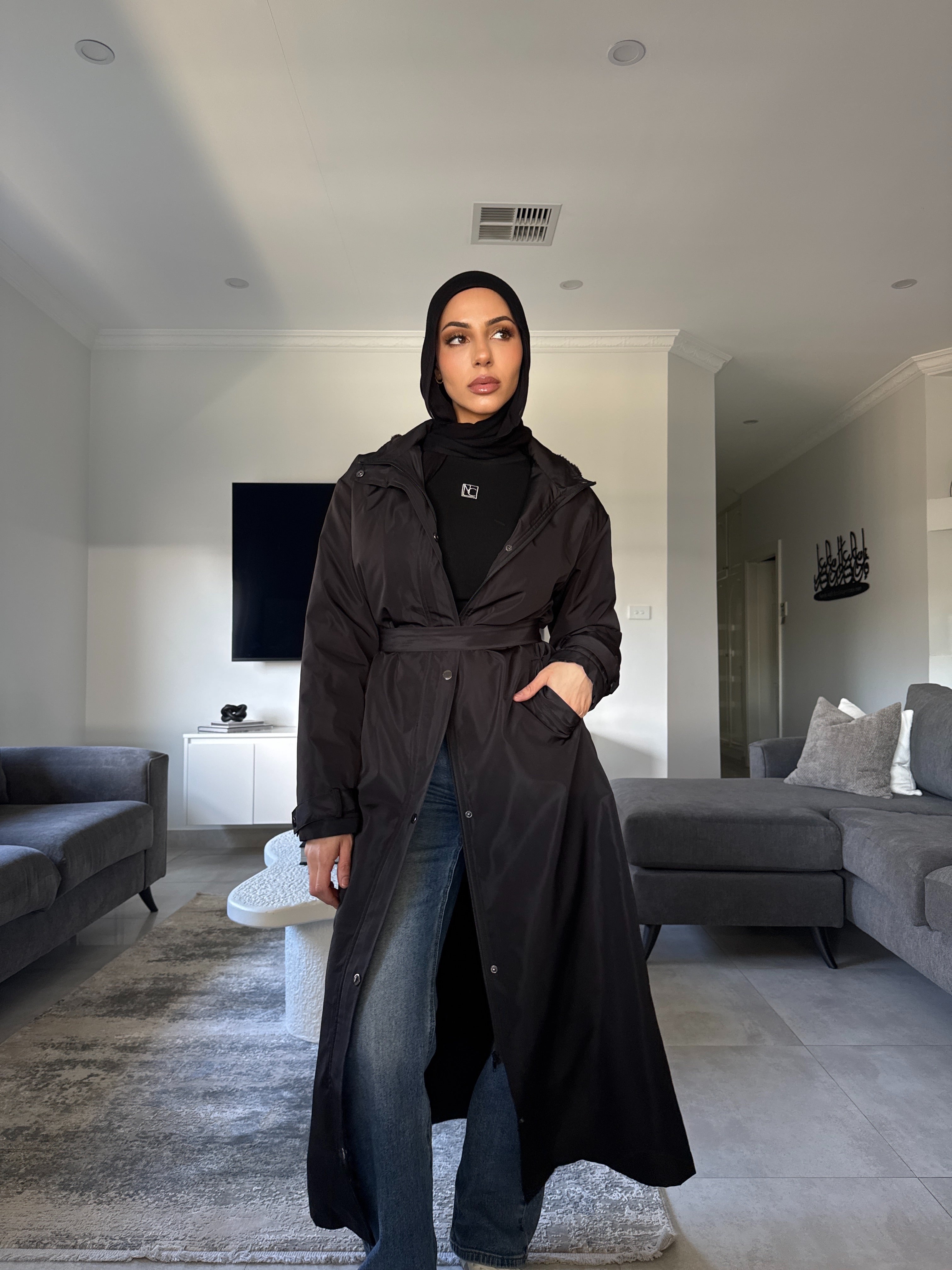 Tessa fleece trench