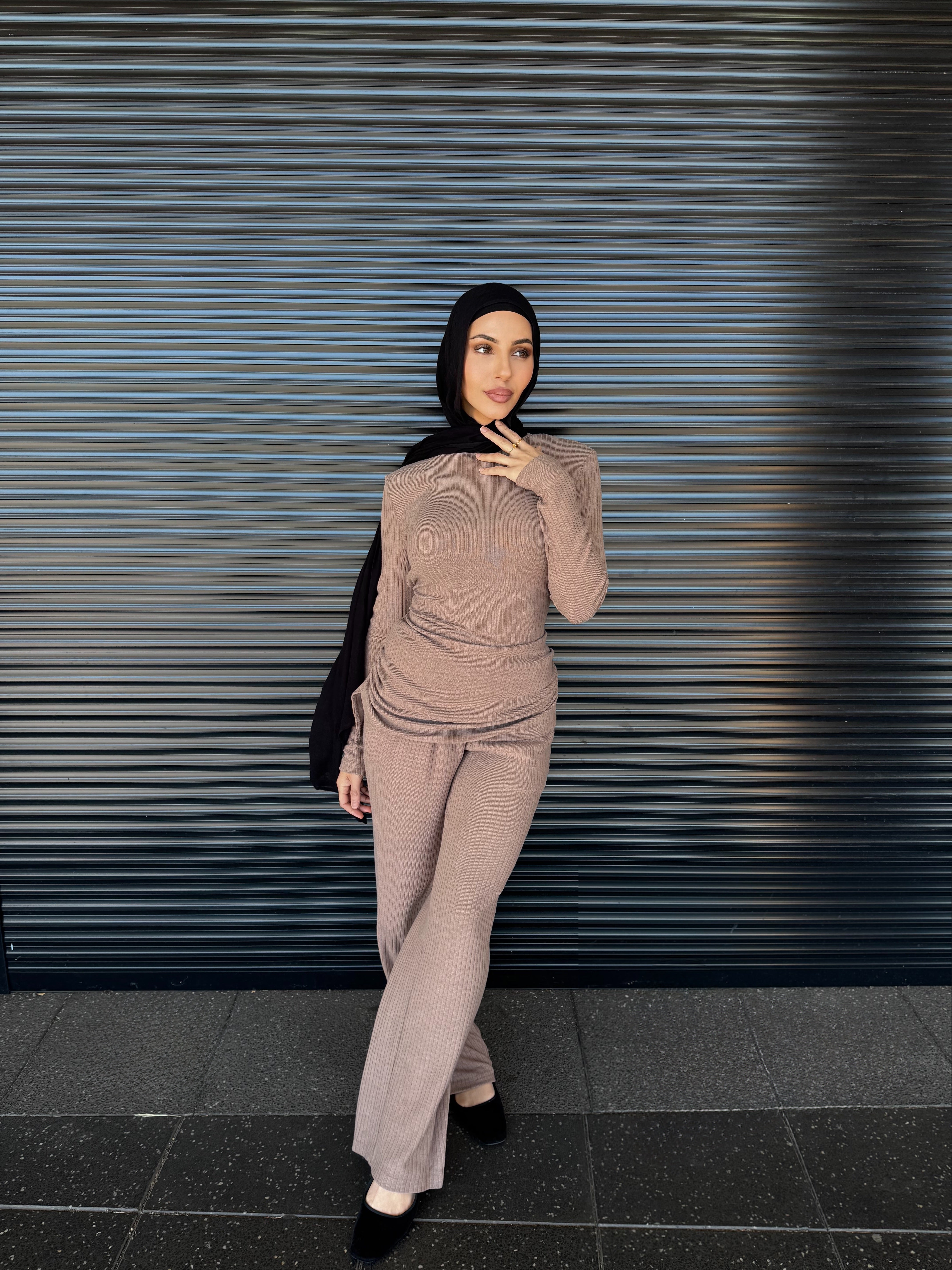 Simra ribbed set