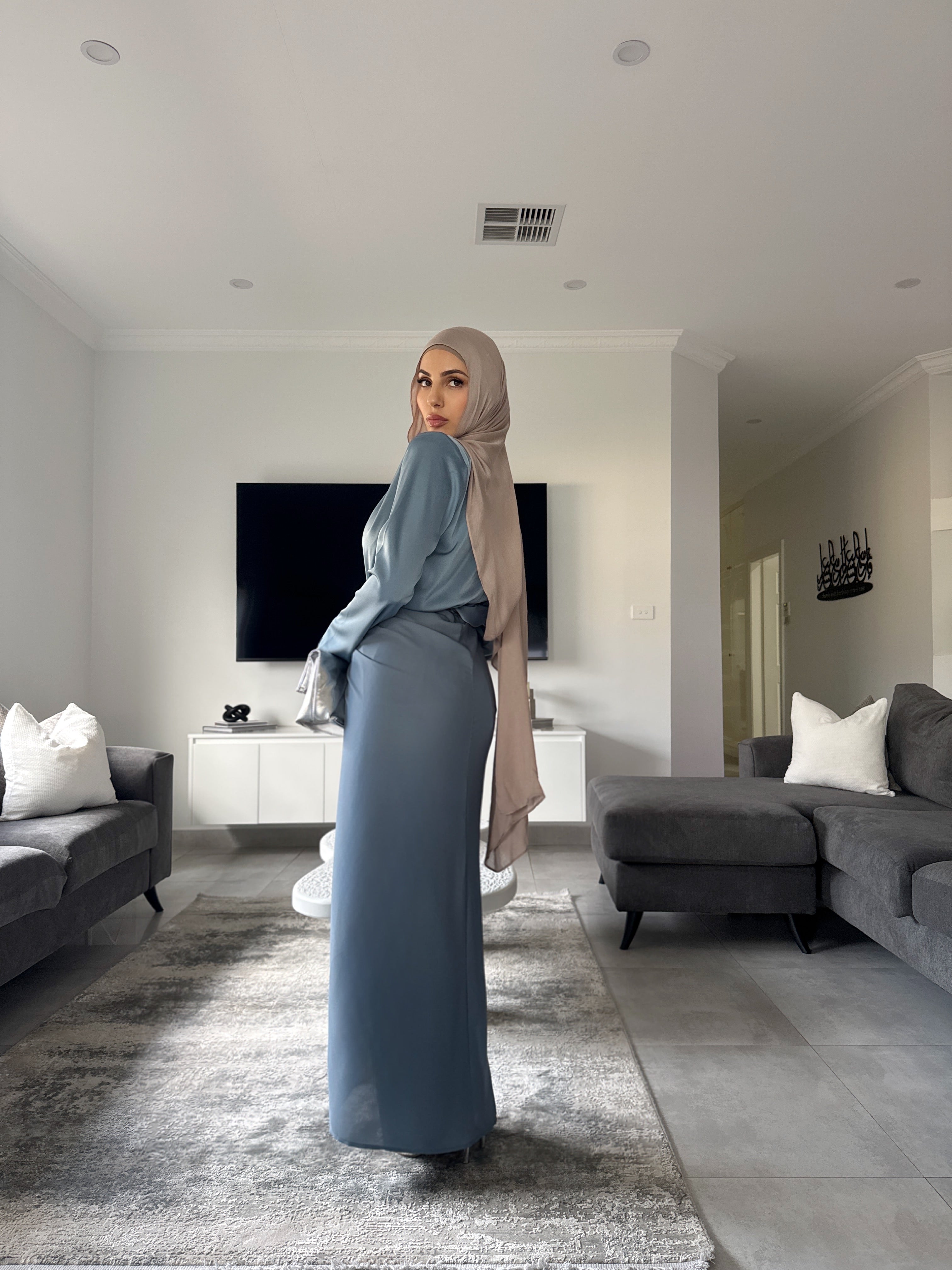 Sakina 3 piece satin set