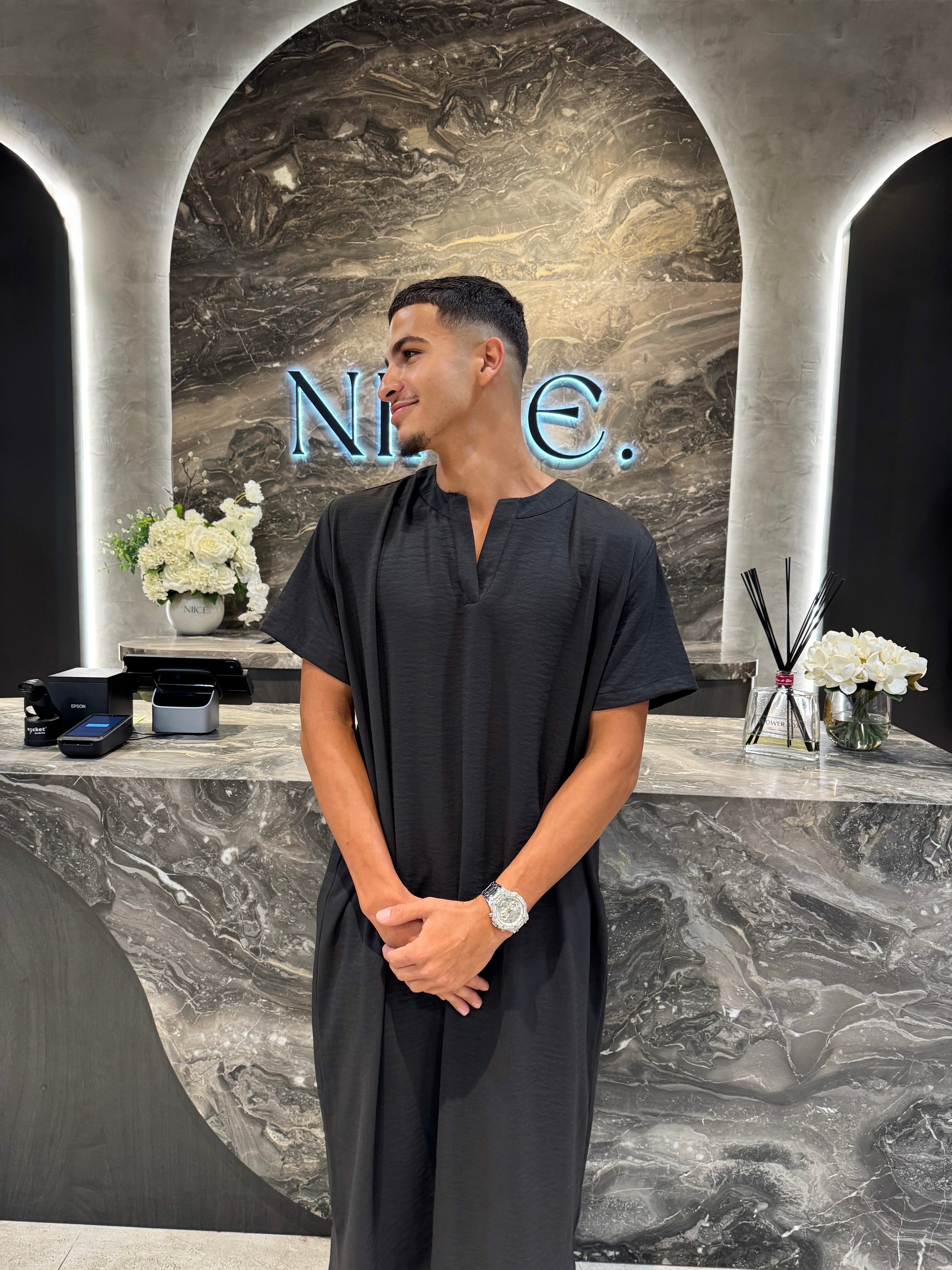 Men's Short Sleeve Abaya