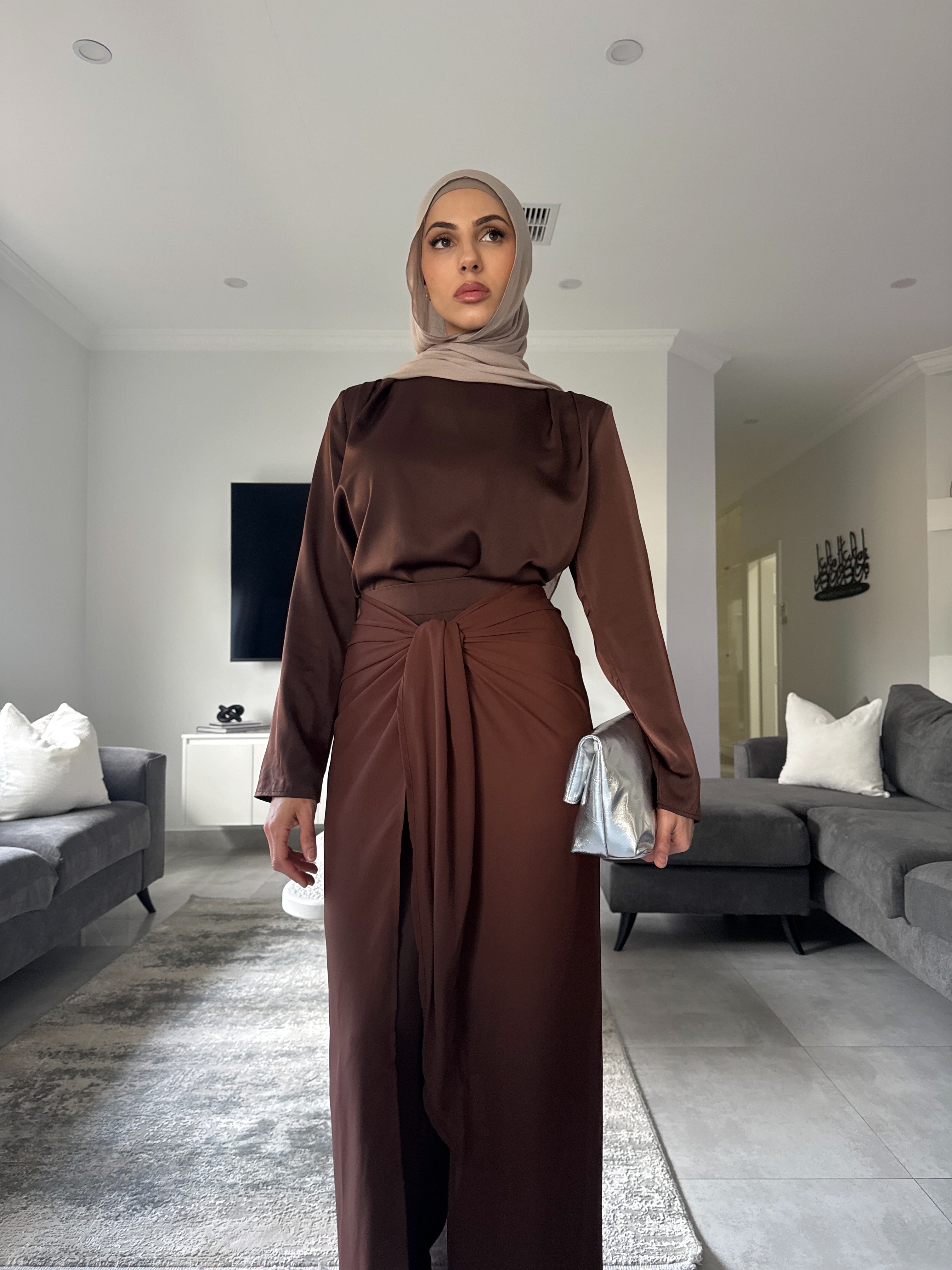 Sakina 3 piece satin set