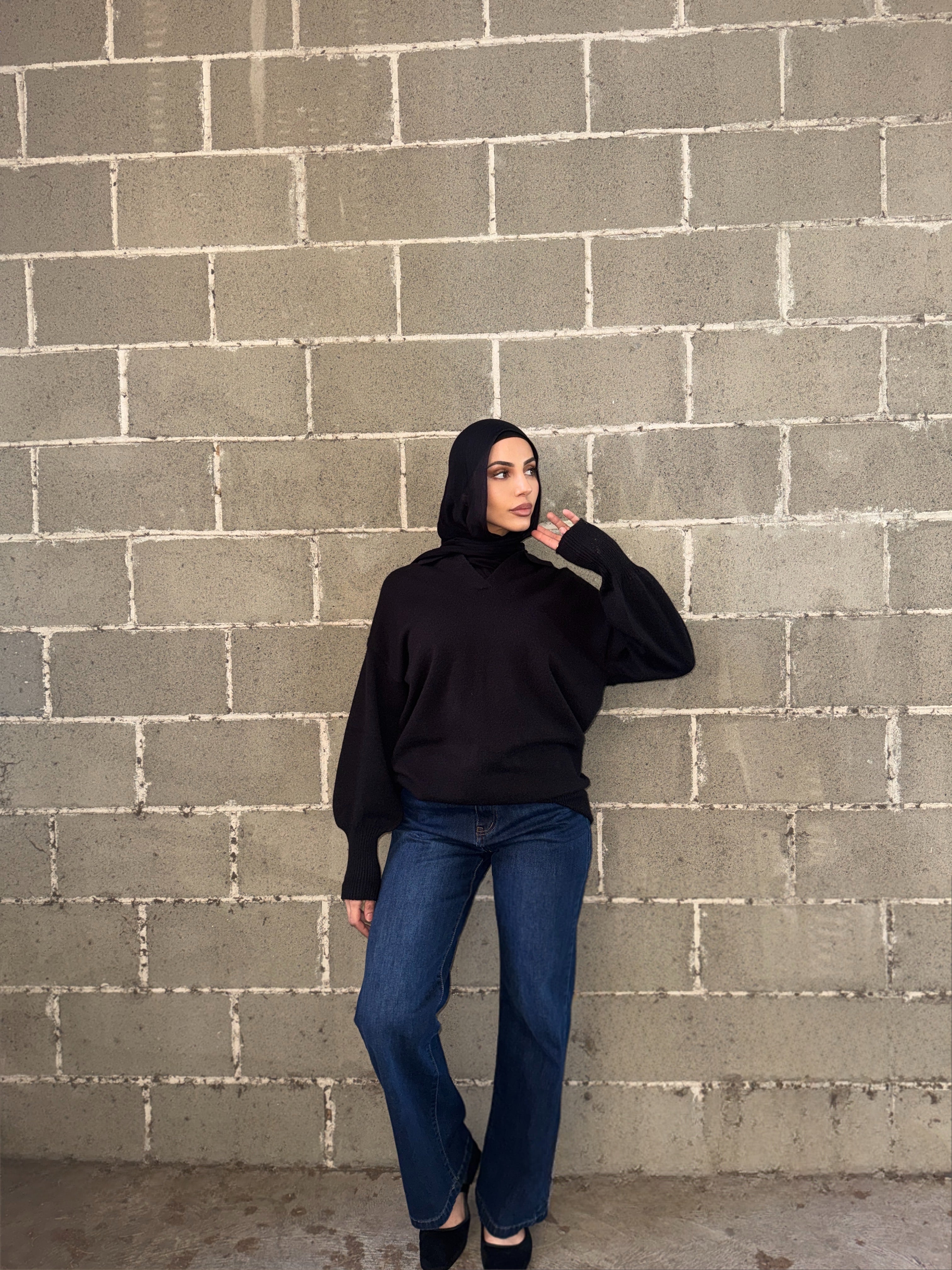 Billie collard knit top