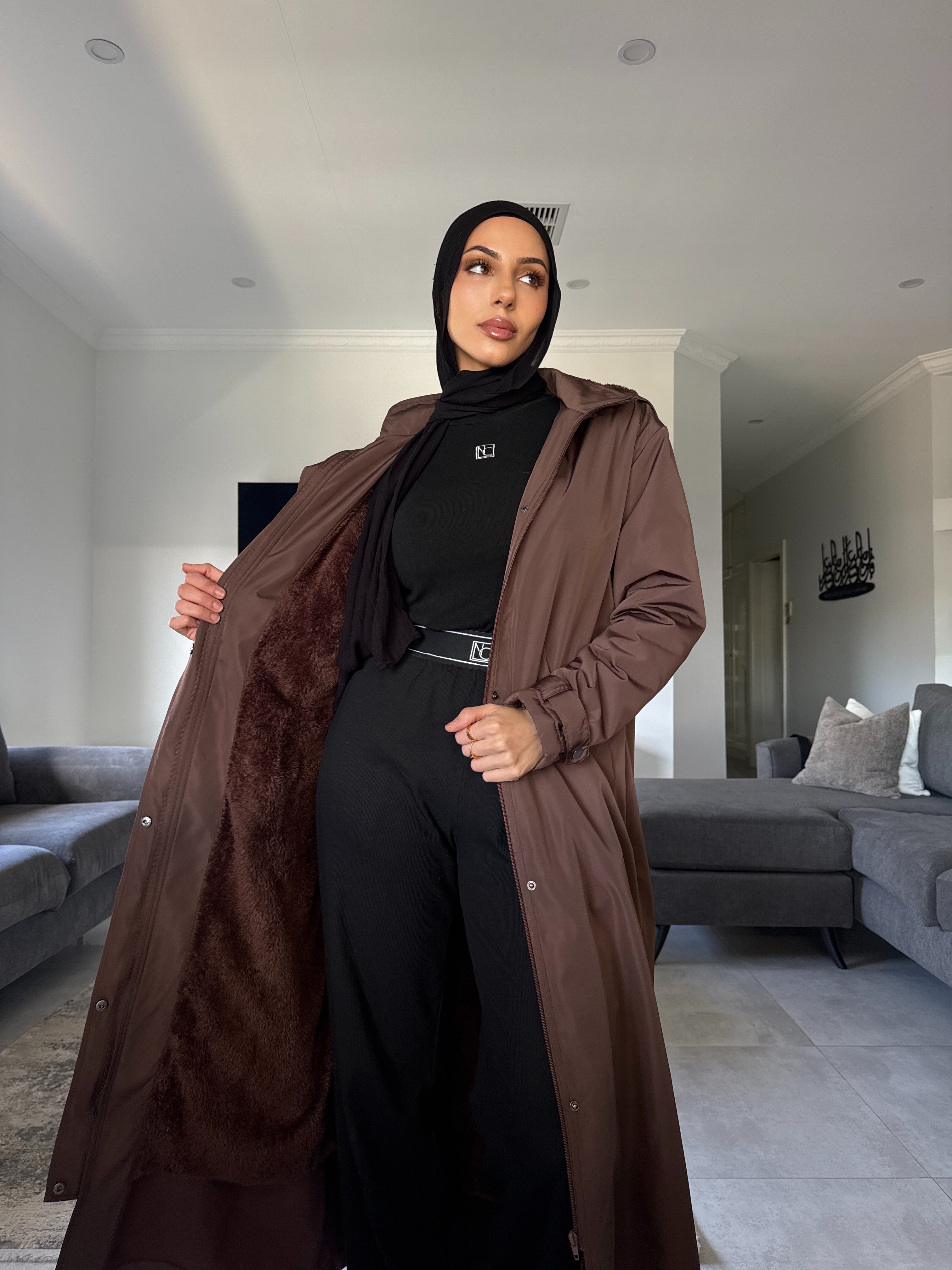 Tessa fleece trench