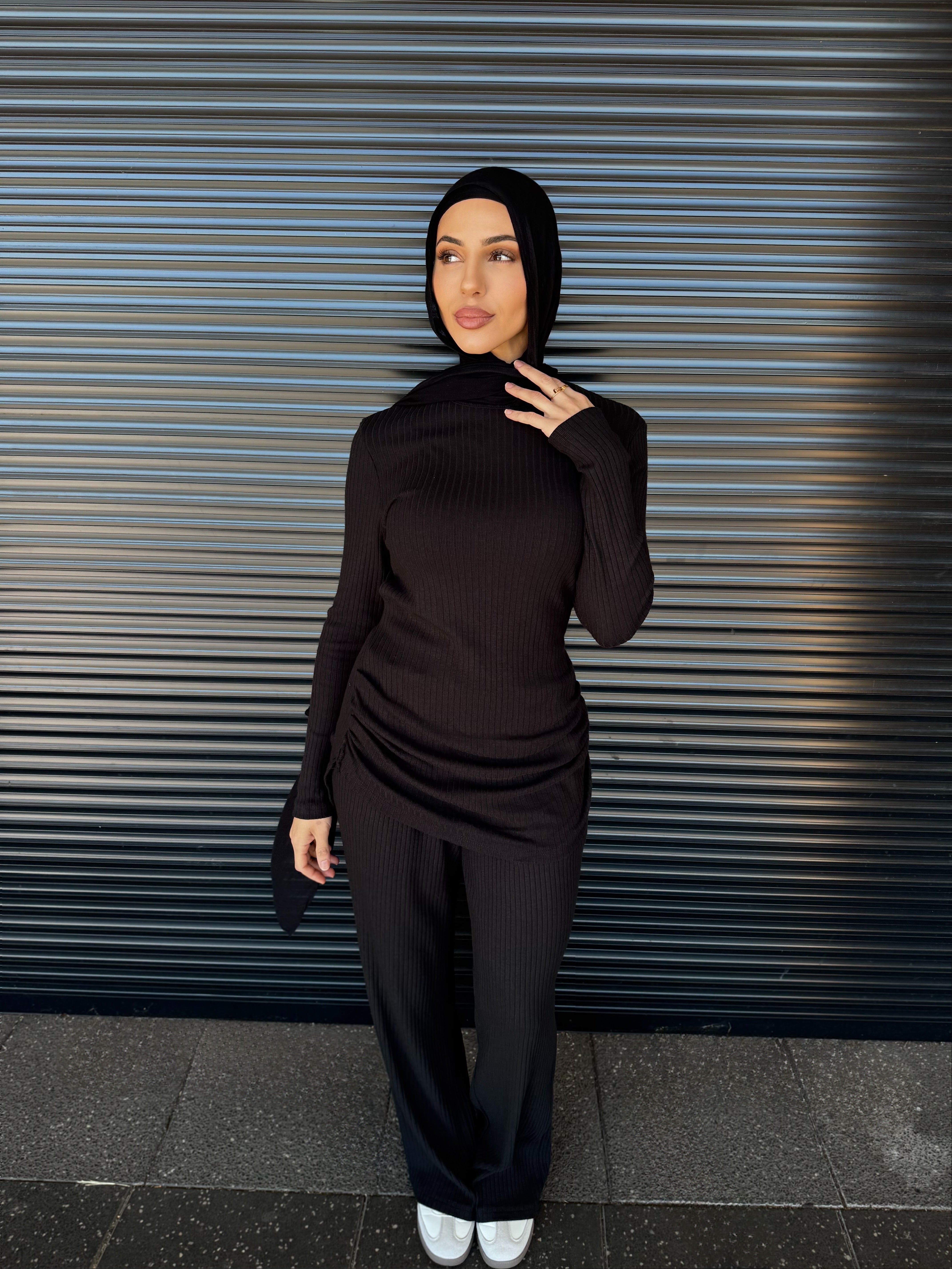 Simra ribbed set