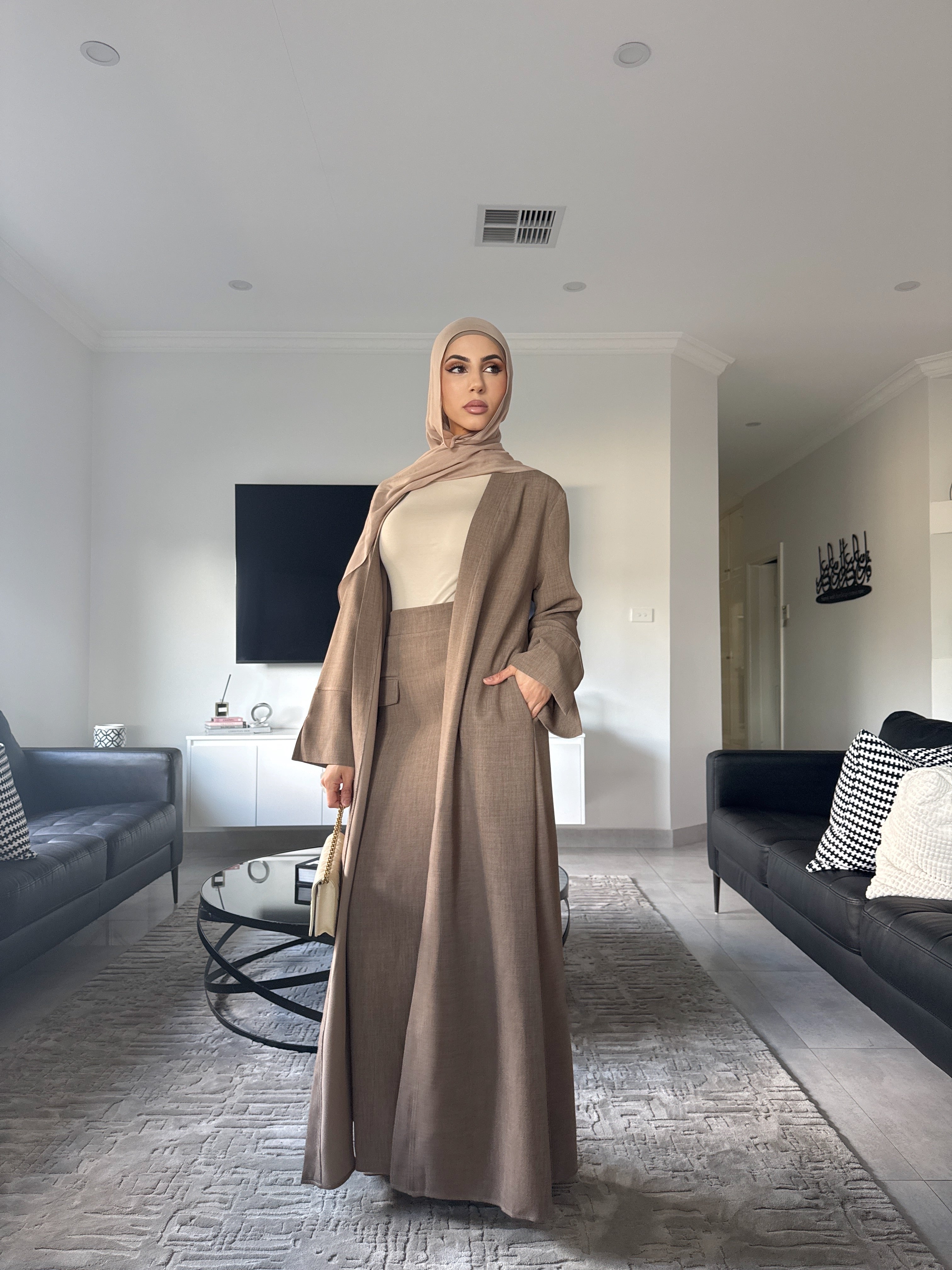 Tasmia Cape and Skirt set