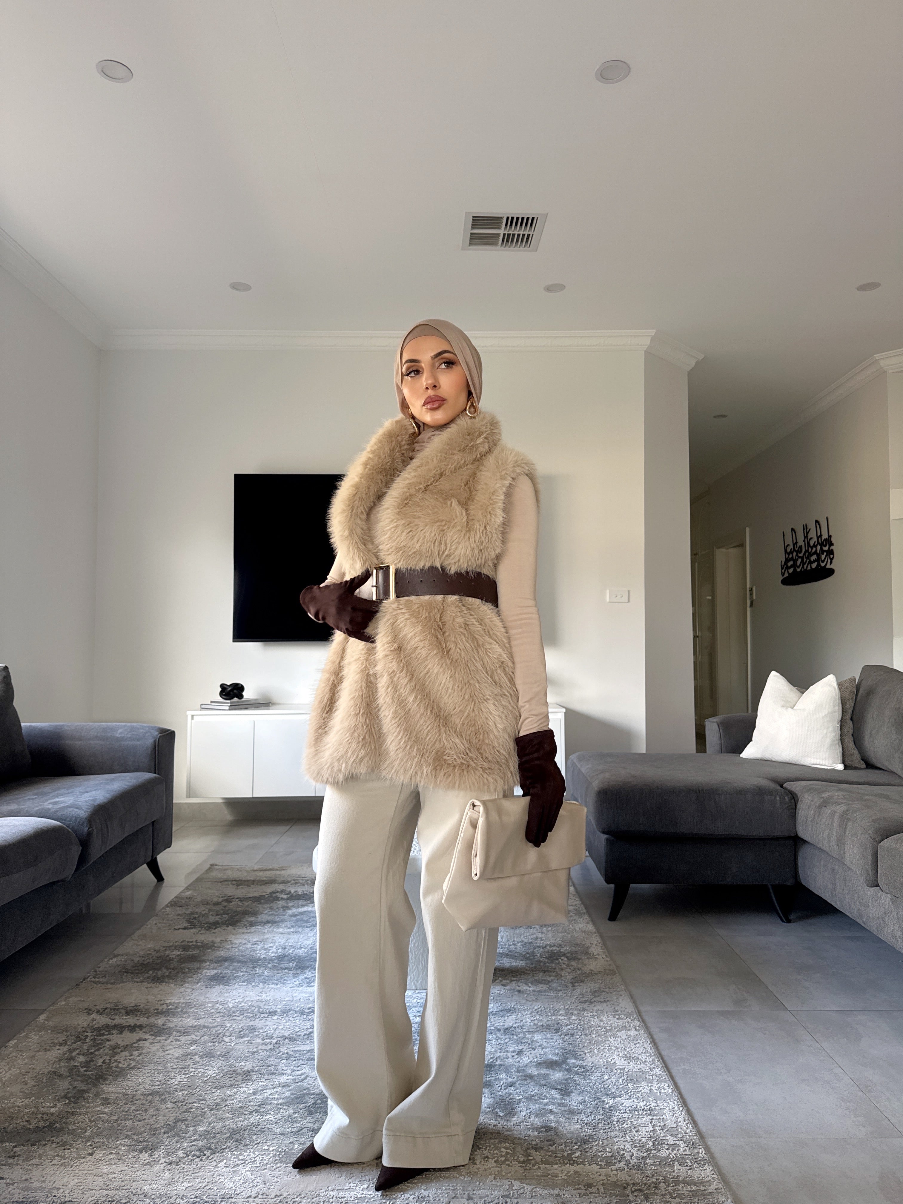Bella Faux Fur Vest