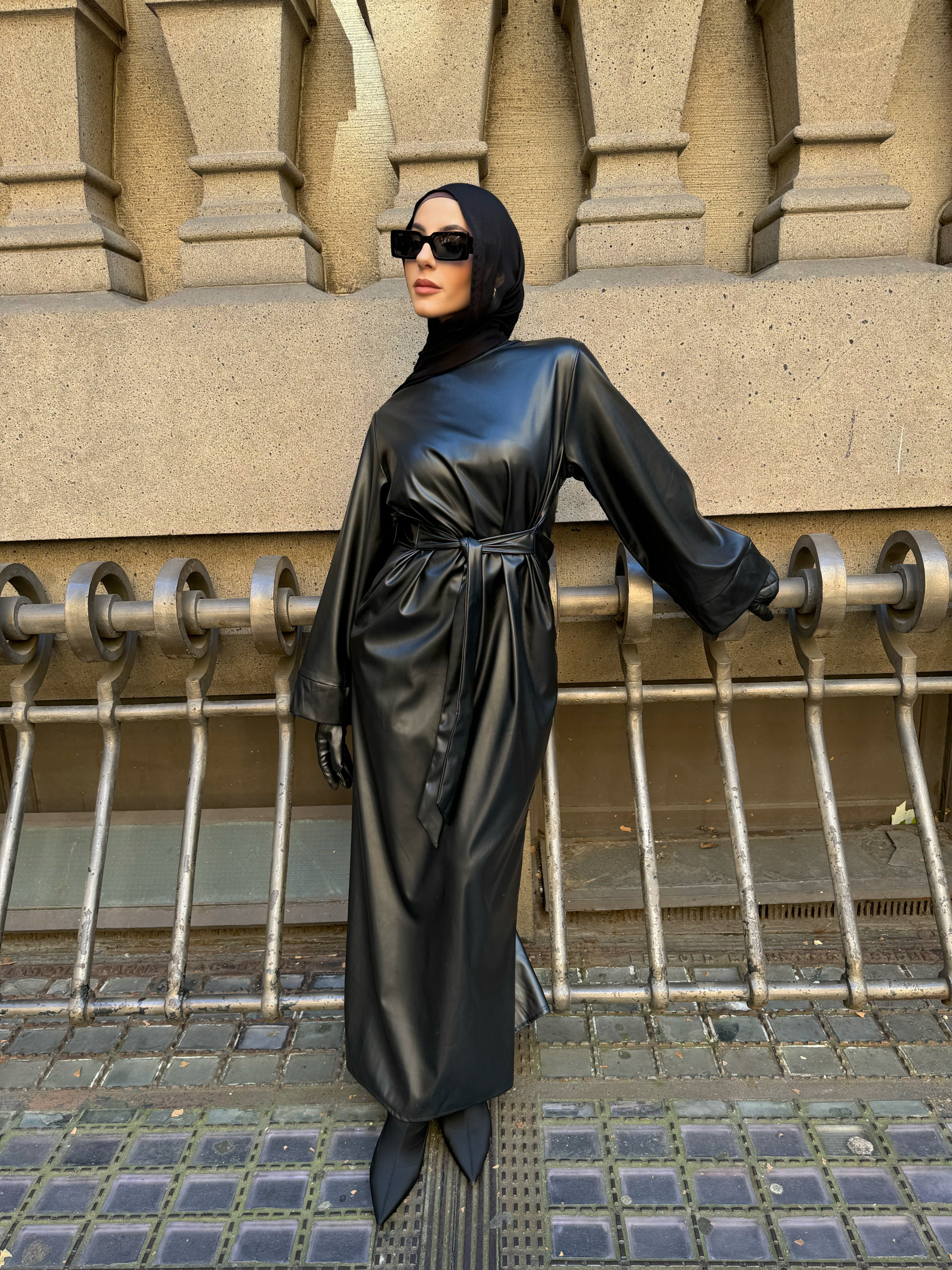 Hage leather dress