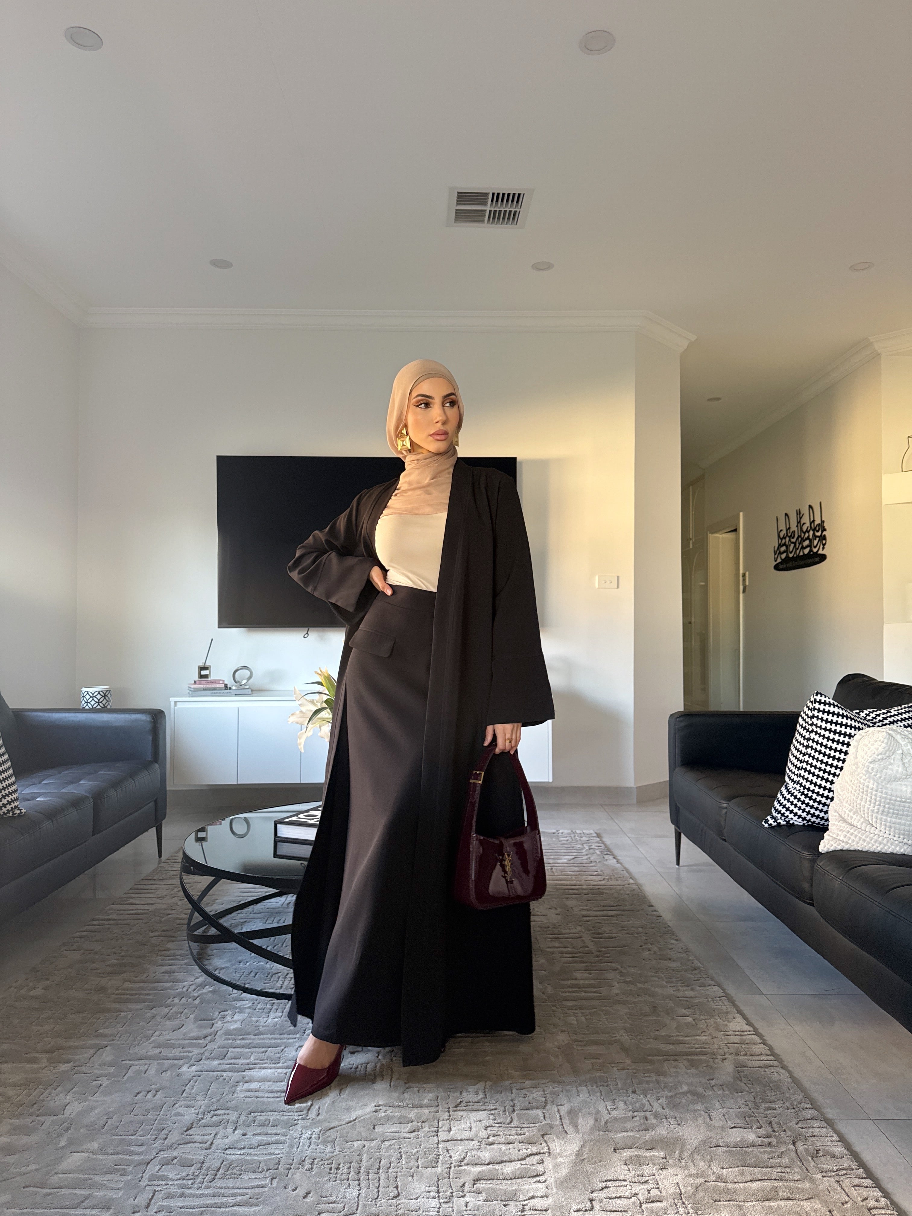 Tasmia Cape and Skirt set