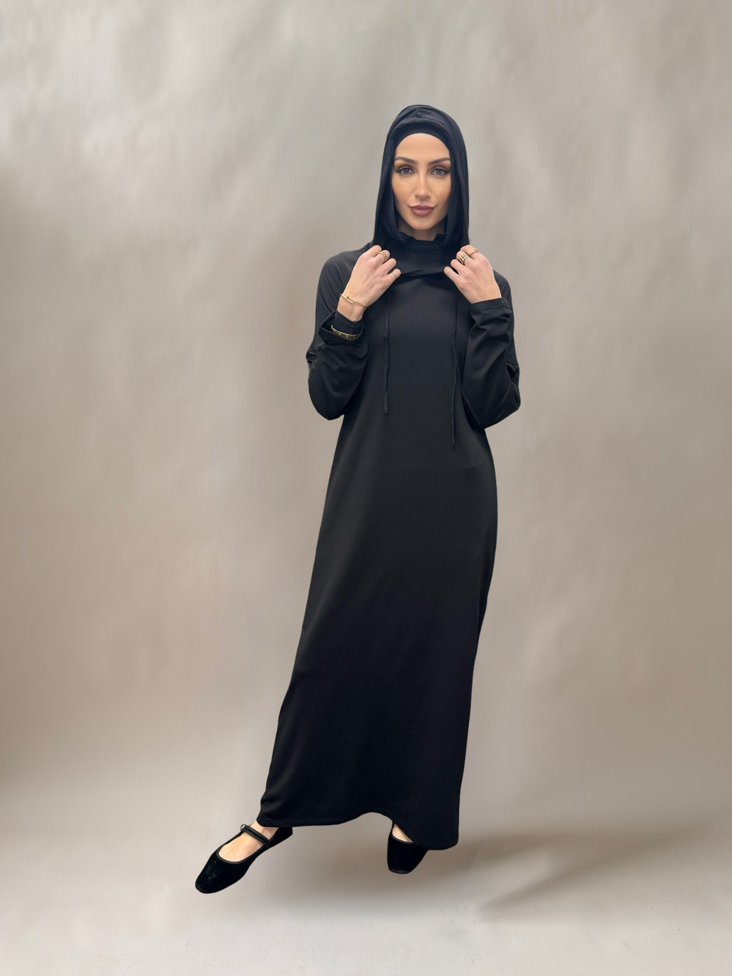 Noor jersey Hoody Dress