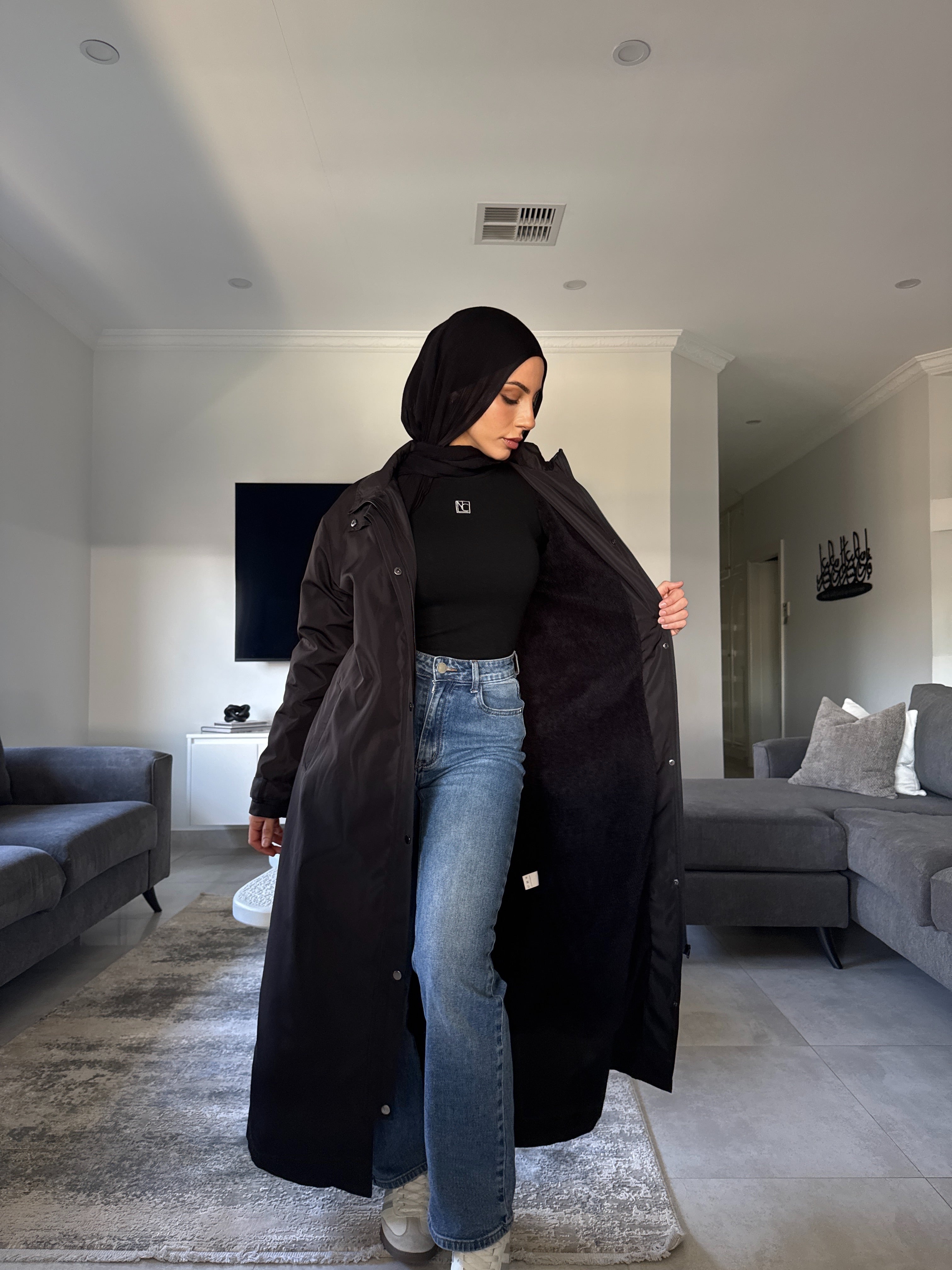 Tessa fleece trench