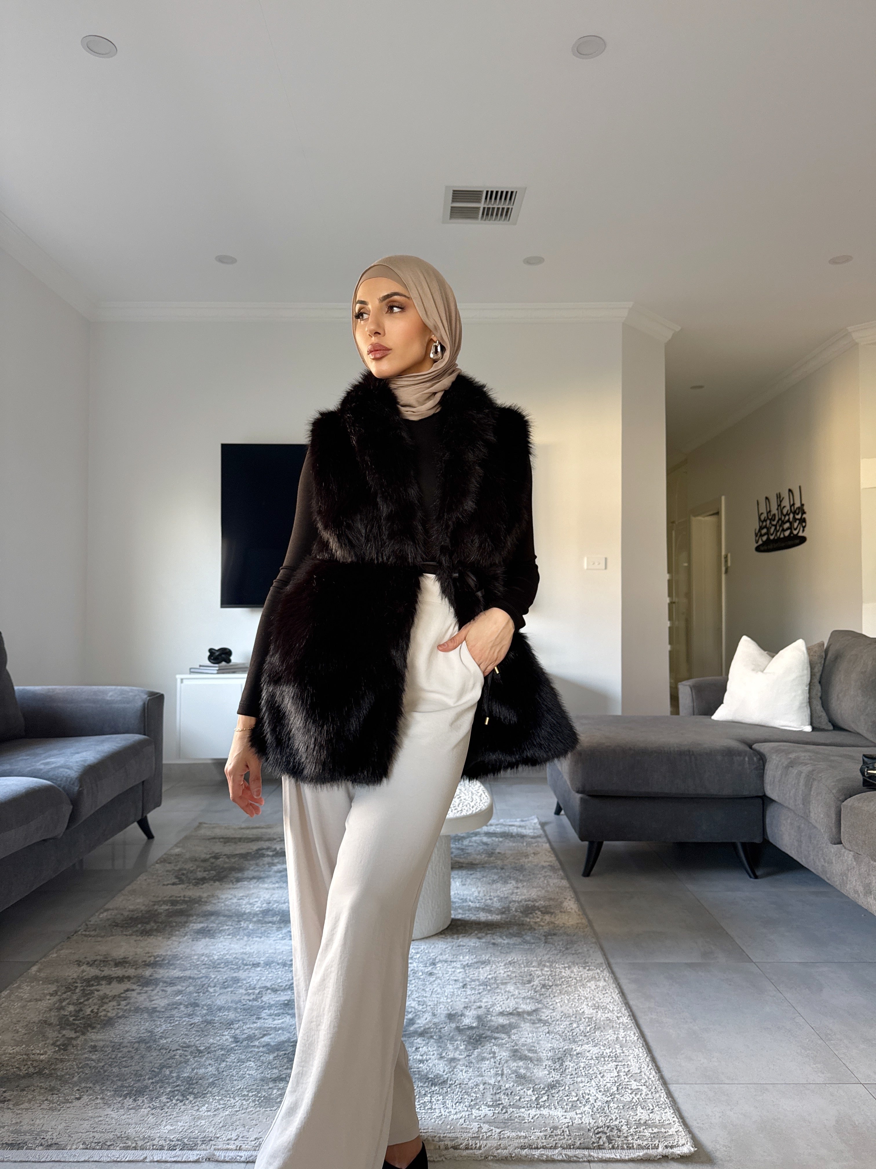 Bella Faux Fur Vest