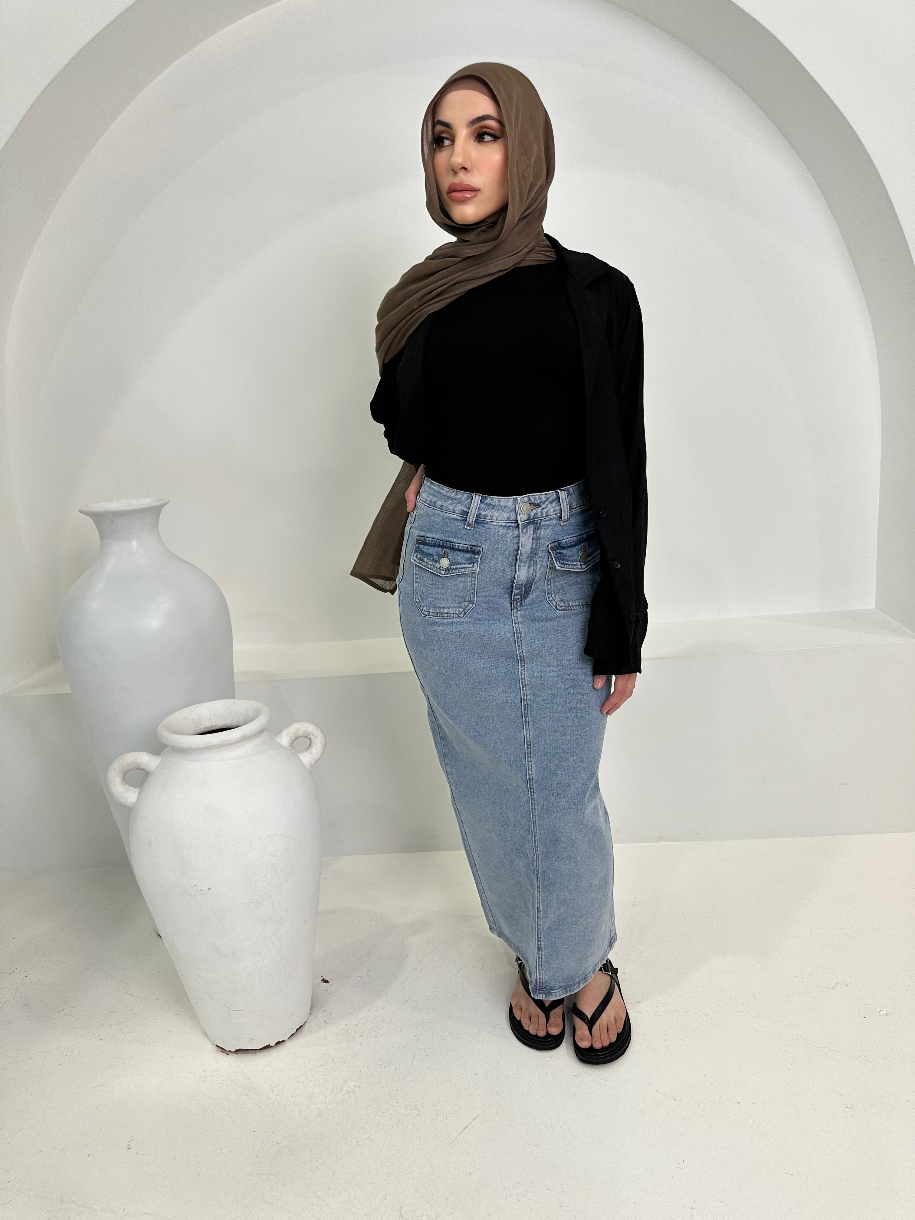 Faten Denim Skirt