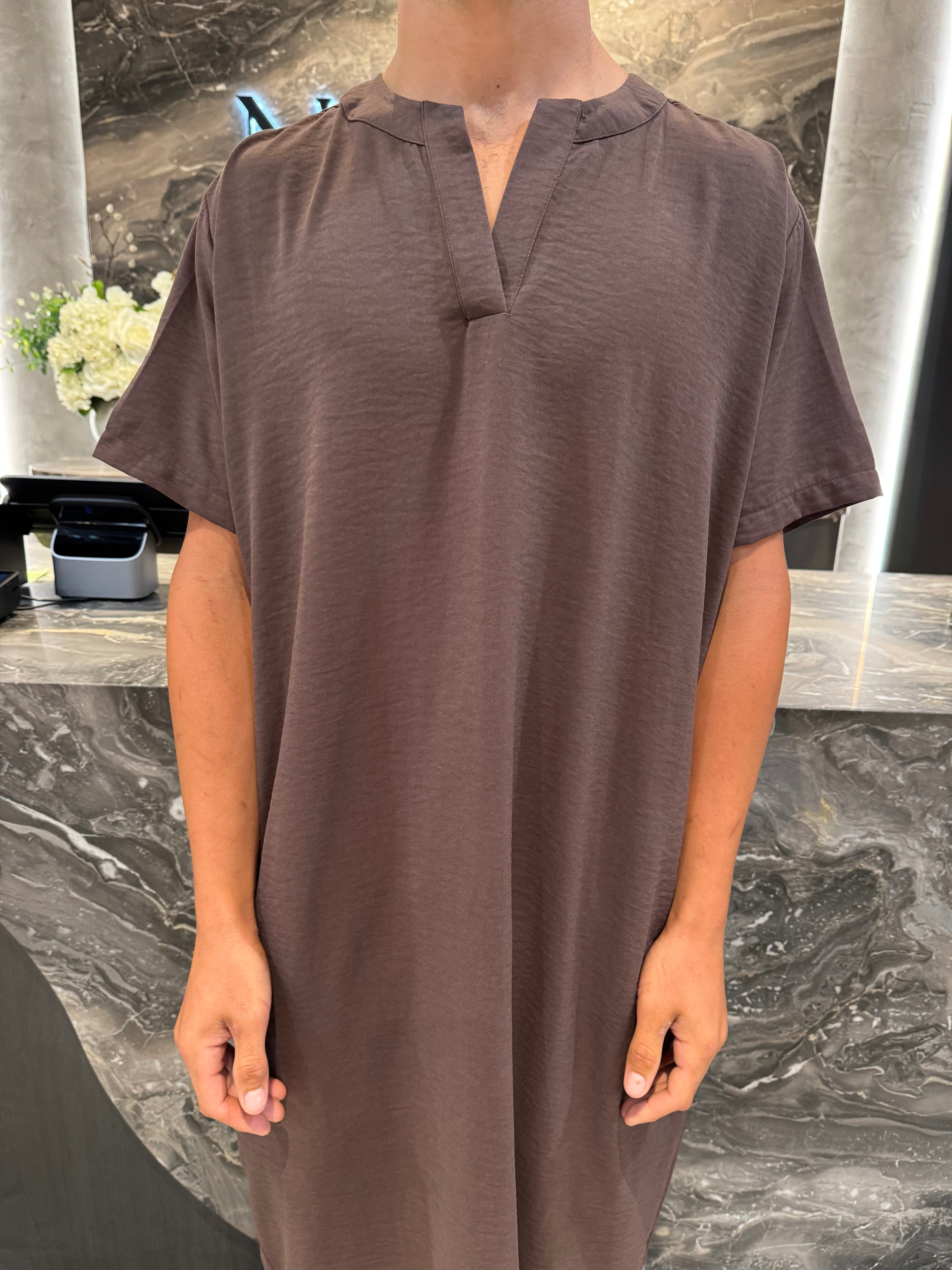 Men's Short Sleeve Abaya