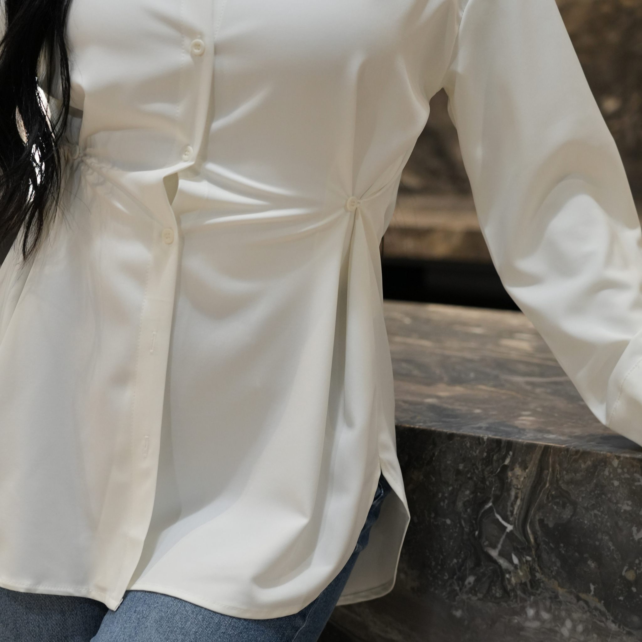 Elle button up shirt