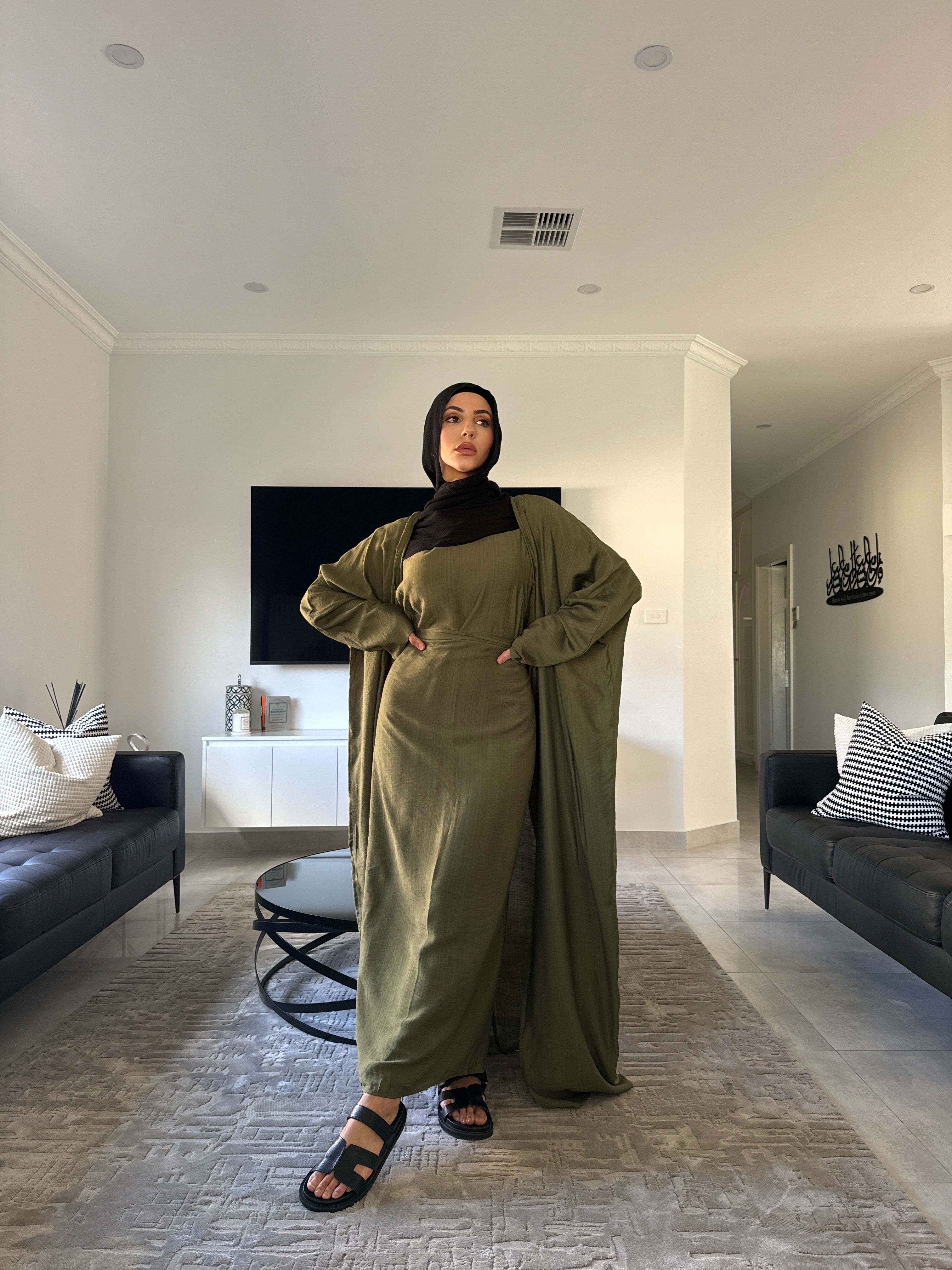 Dunya 3 piece abaya set