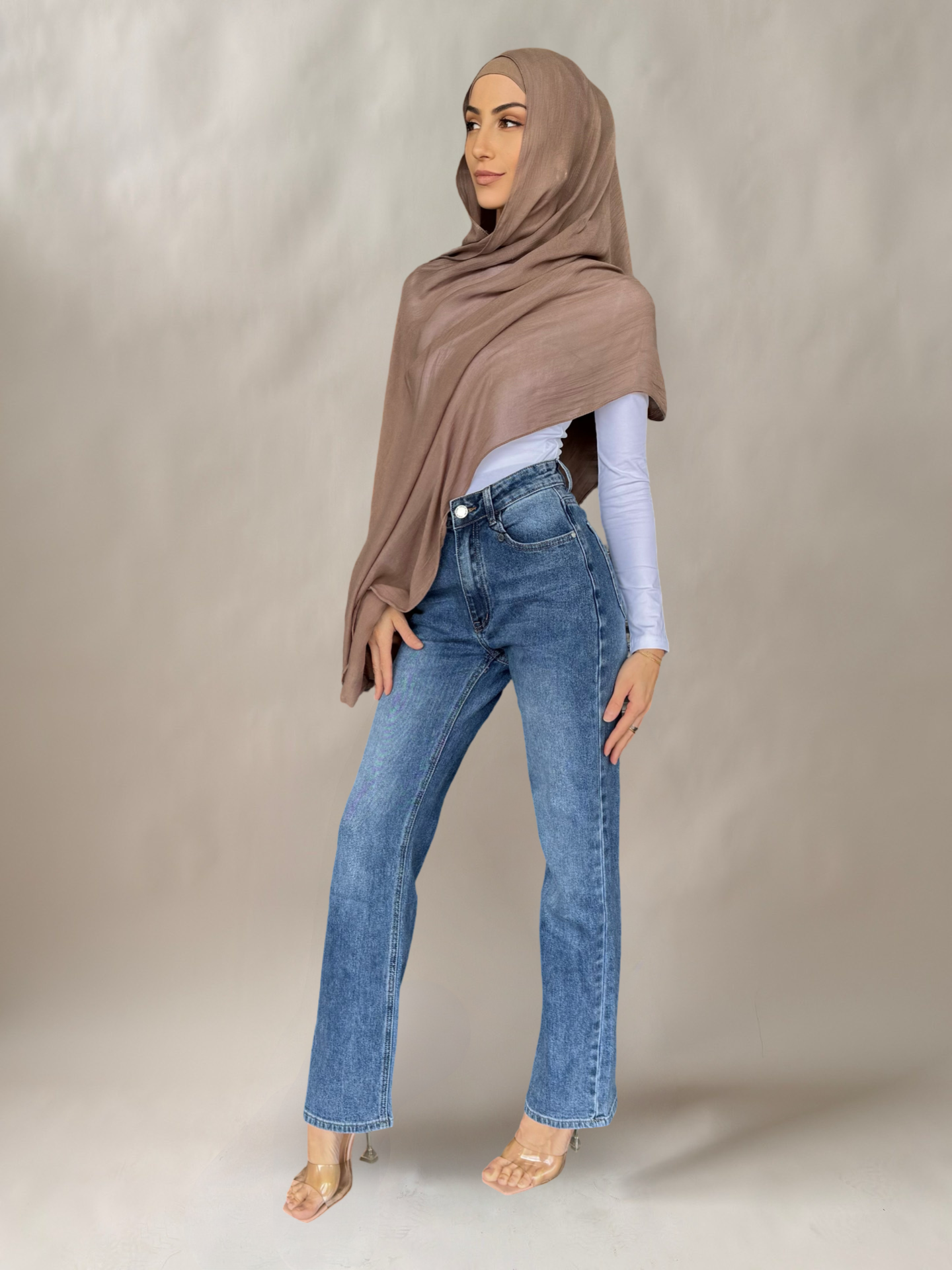 Straight leg jeans