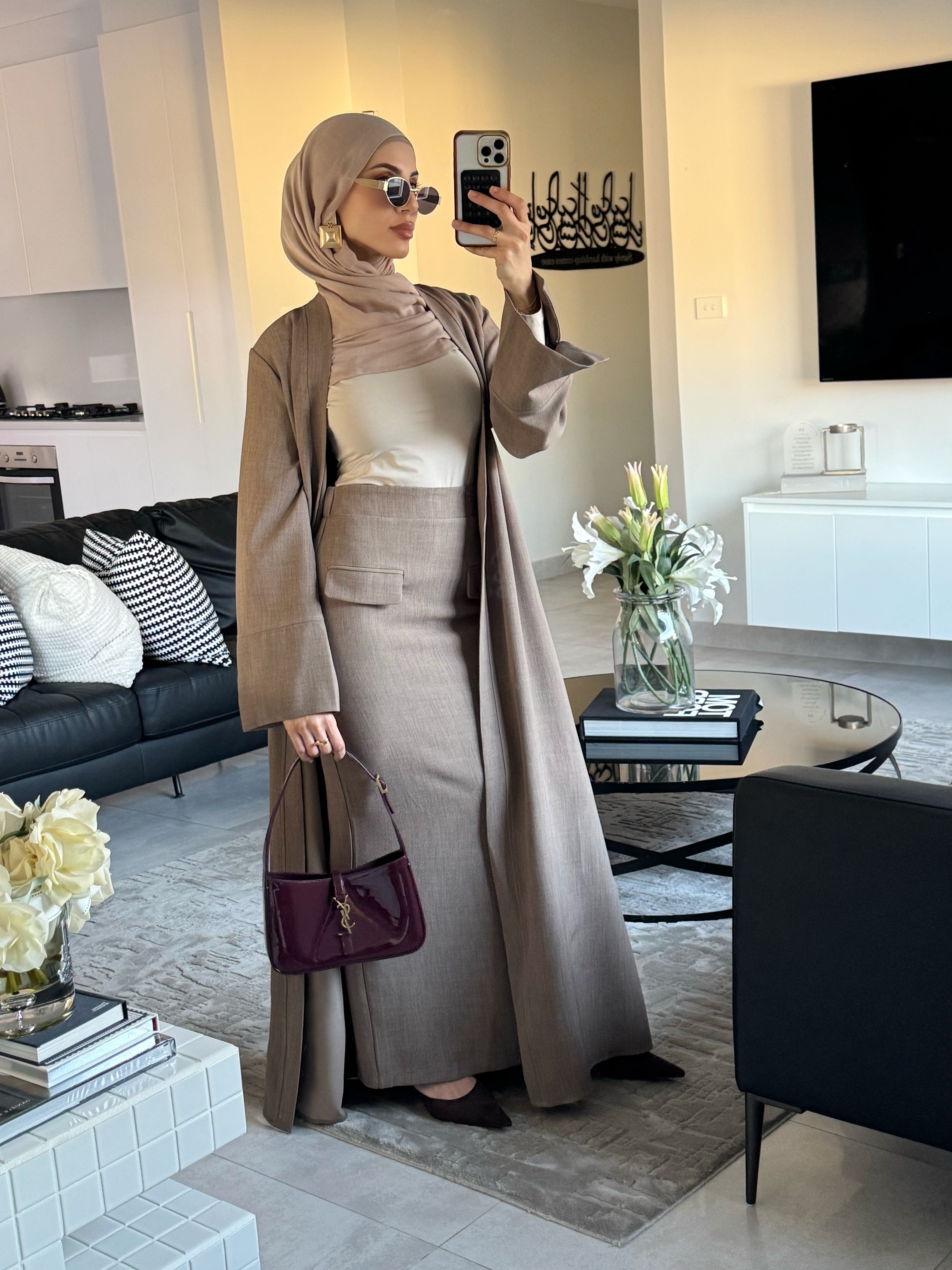 Tasmia Cape and Skirt set