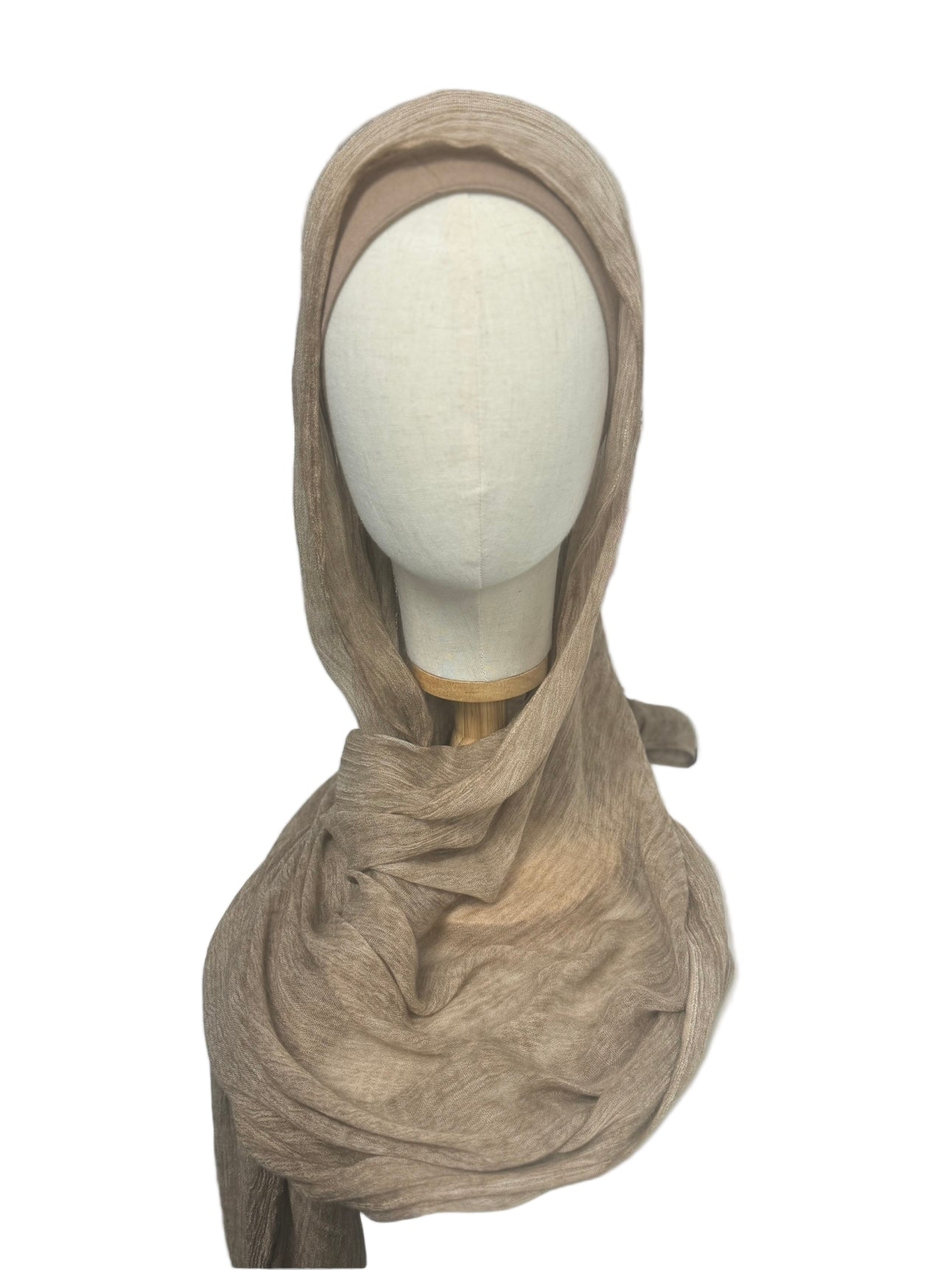 Crinkled hijab # 66 camel