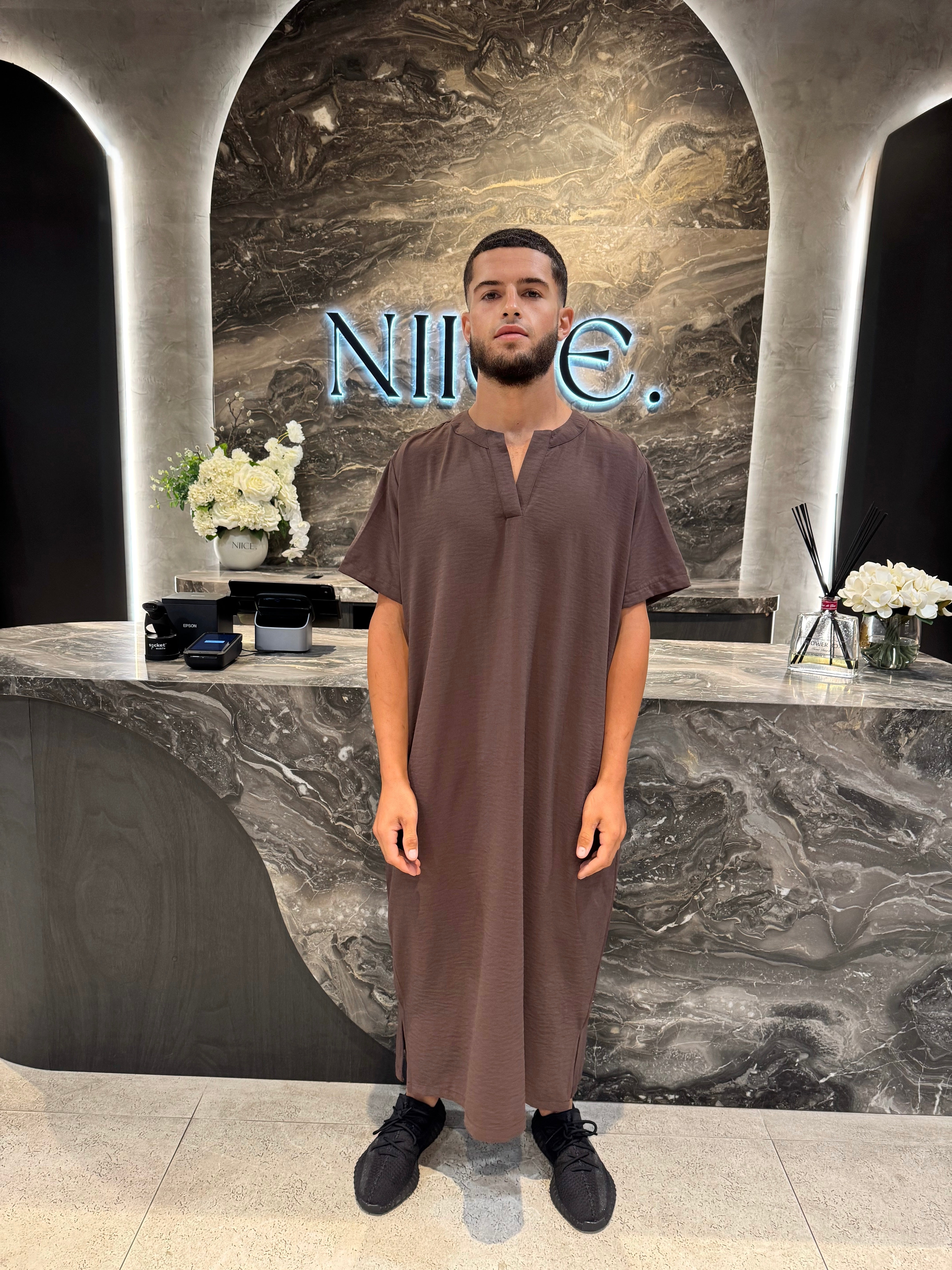 Men's Short Sleeve Abaya