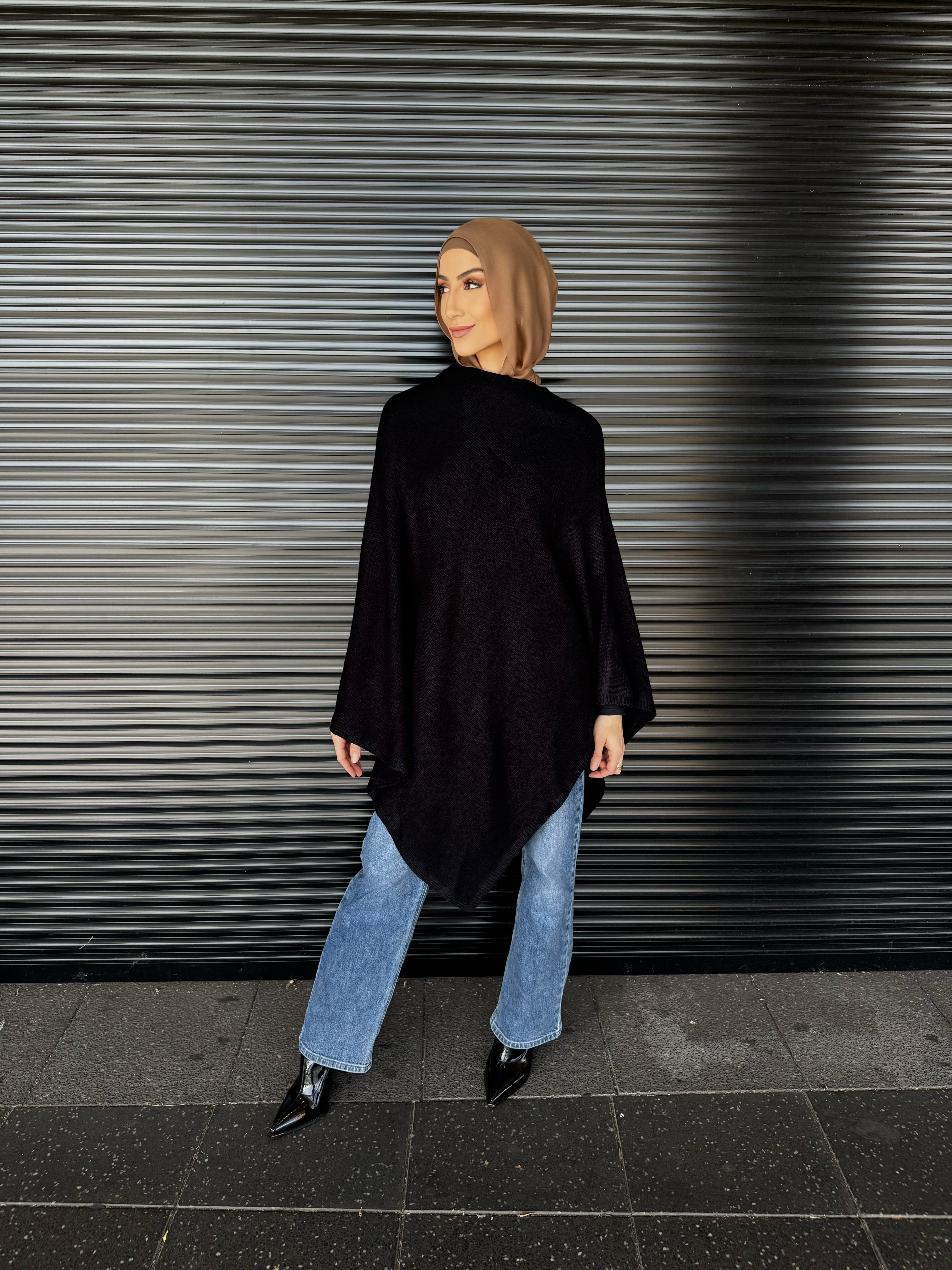 Paz Knit Poncho