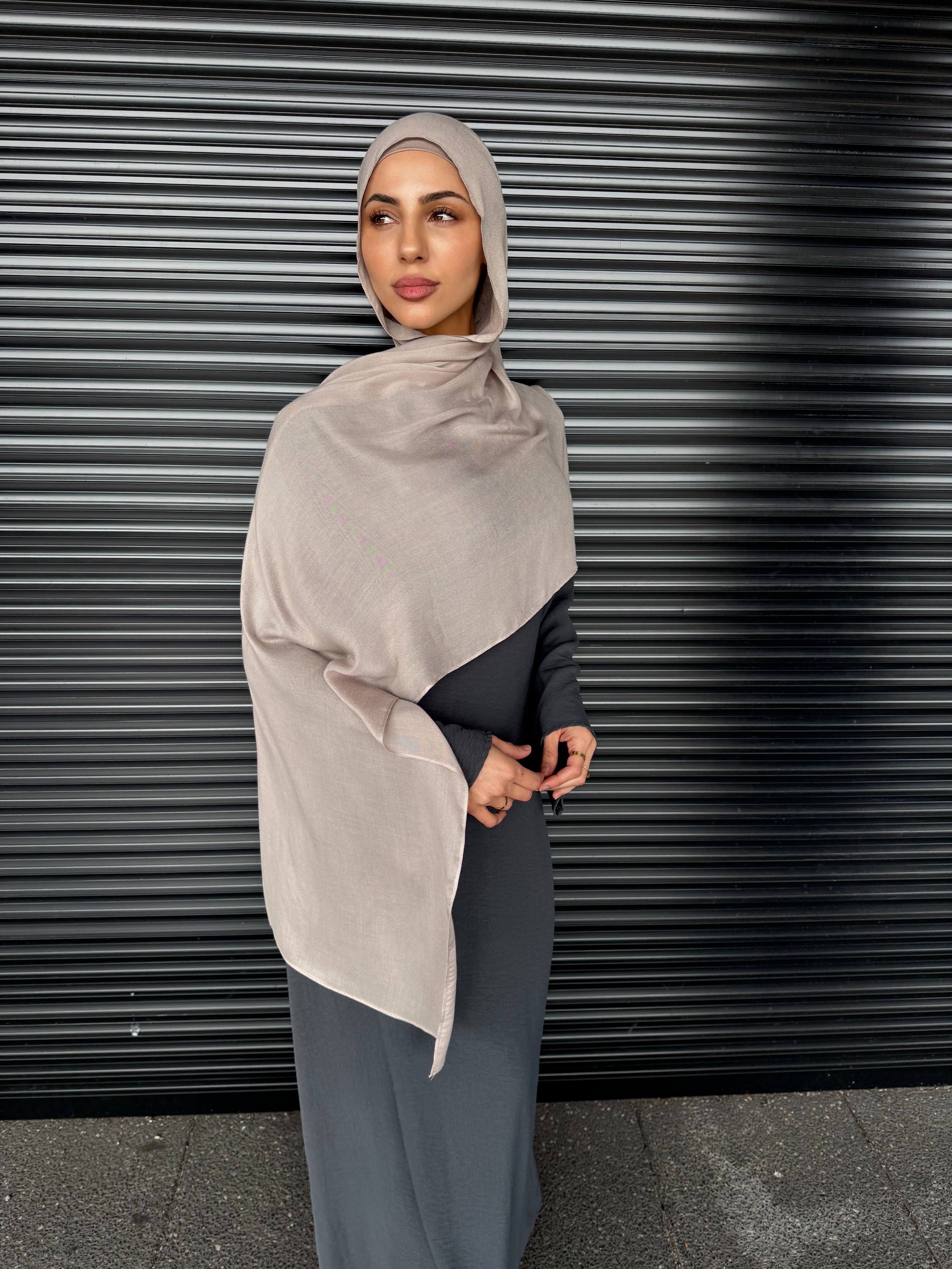 Modal Single Stitch Hijab set #87