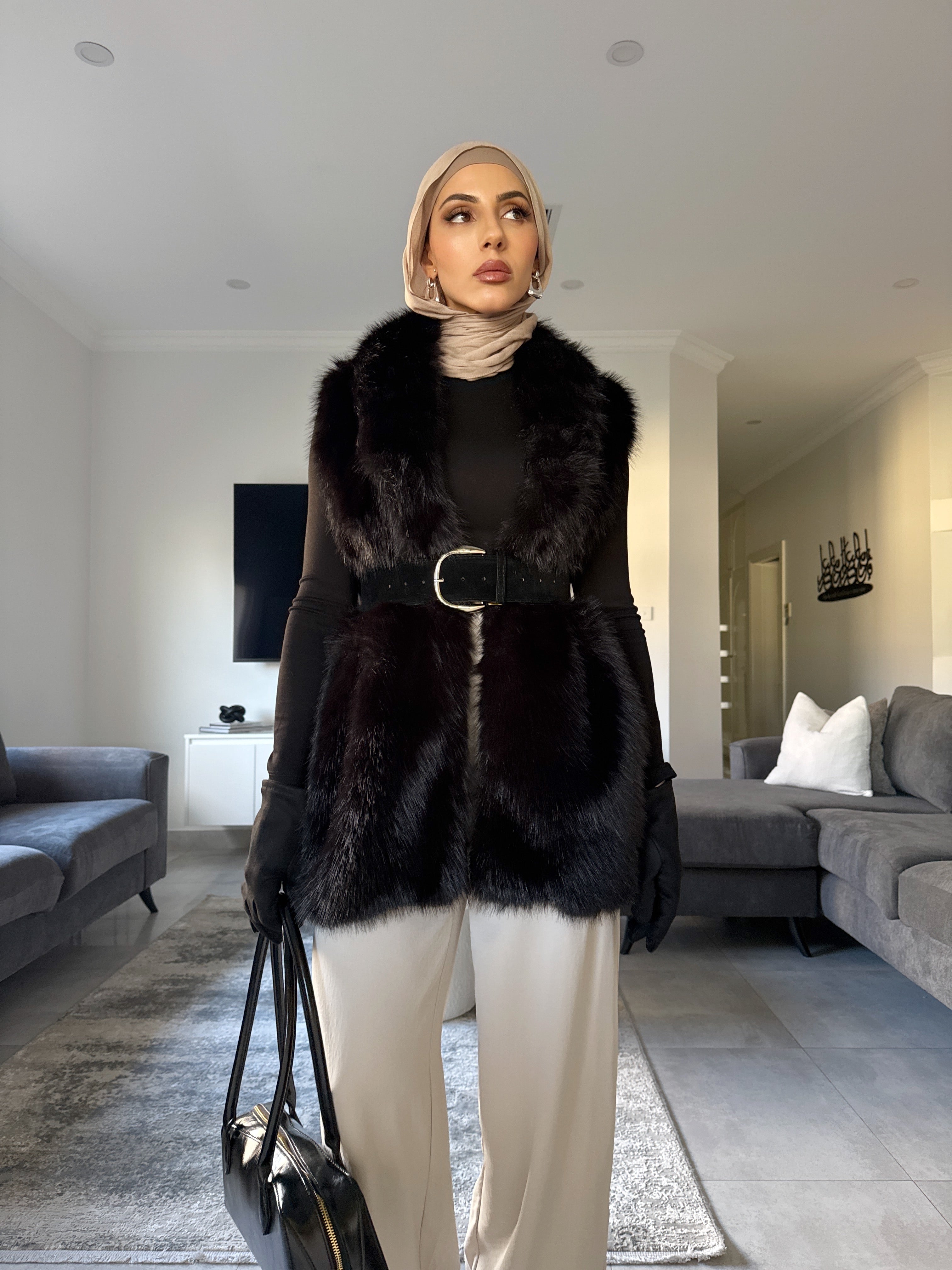 Bella Faux Fur Vest